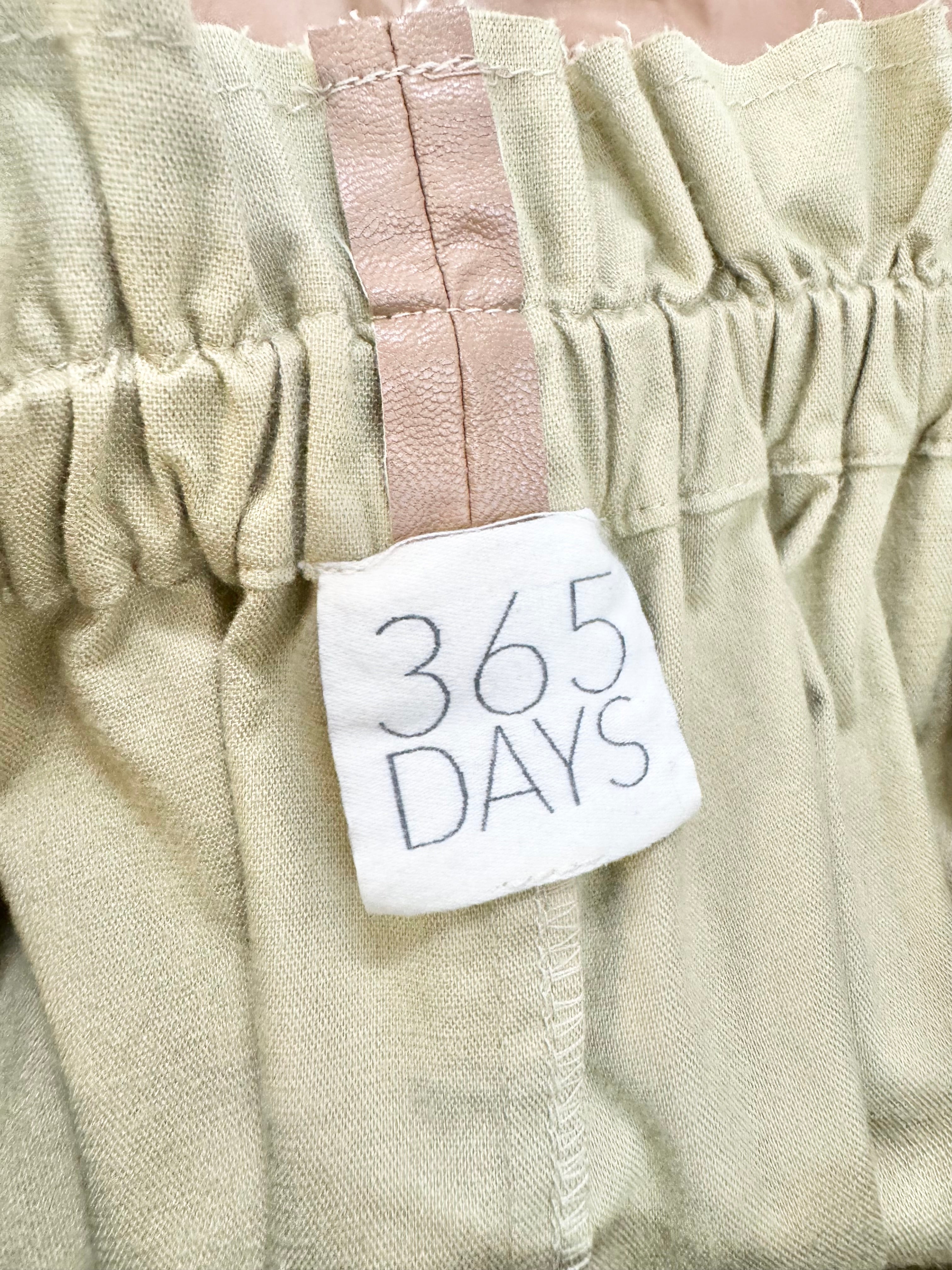 365 Beige Faux Leather A-line Skirt - AU10