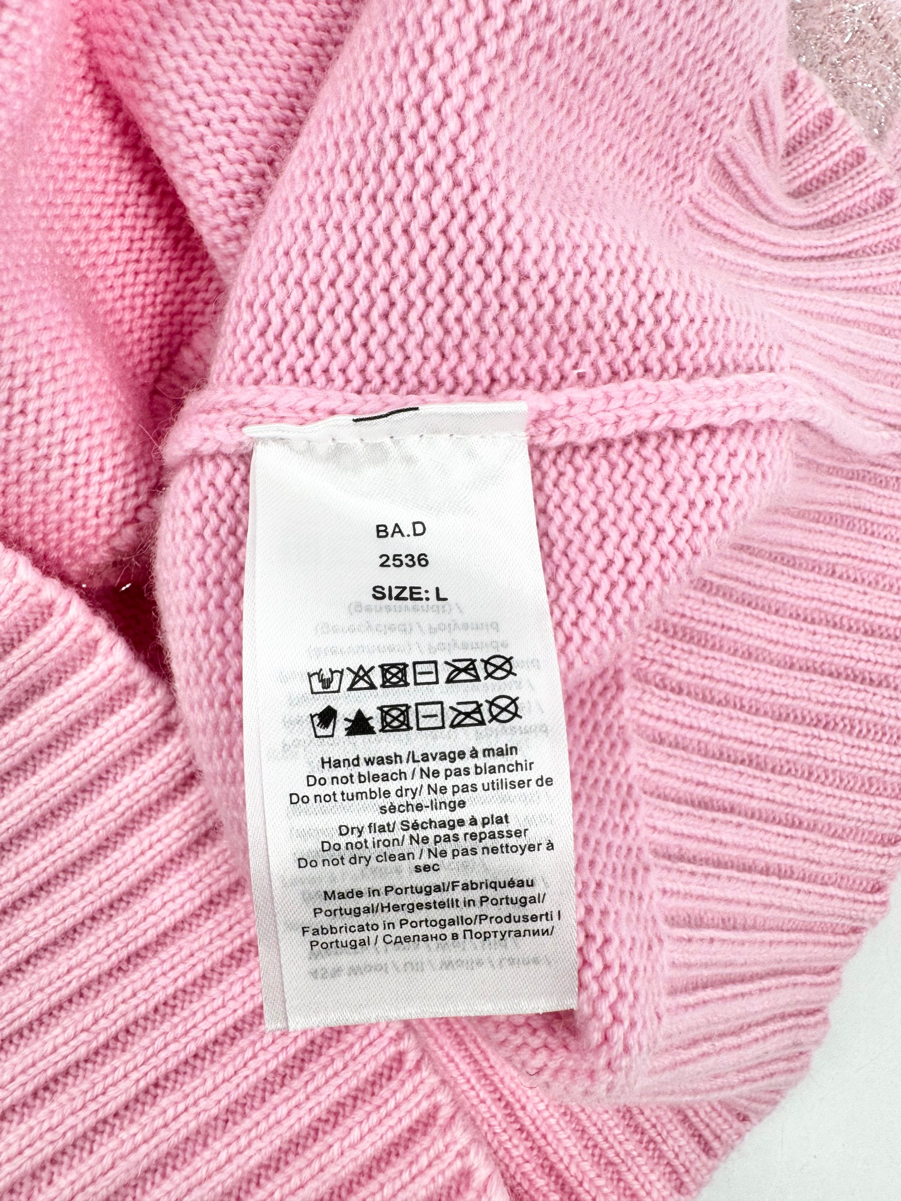 Ganni Cherry Blossom Pink Knitted Vest - AU12