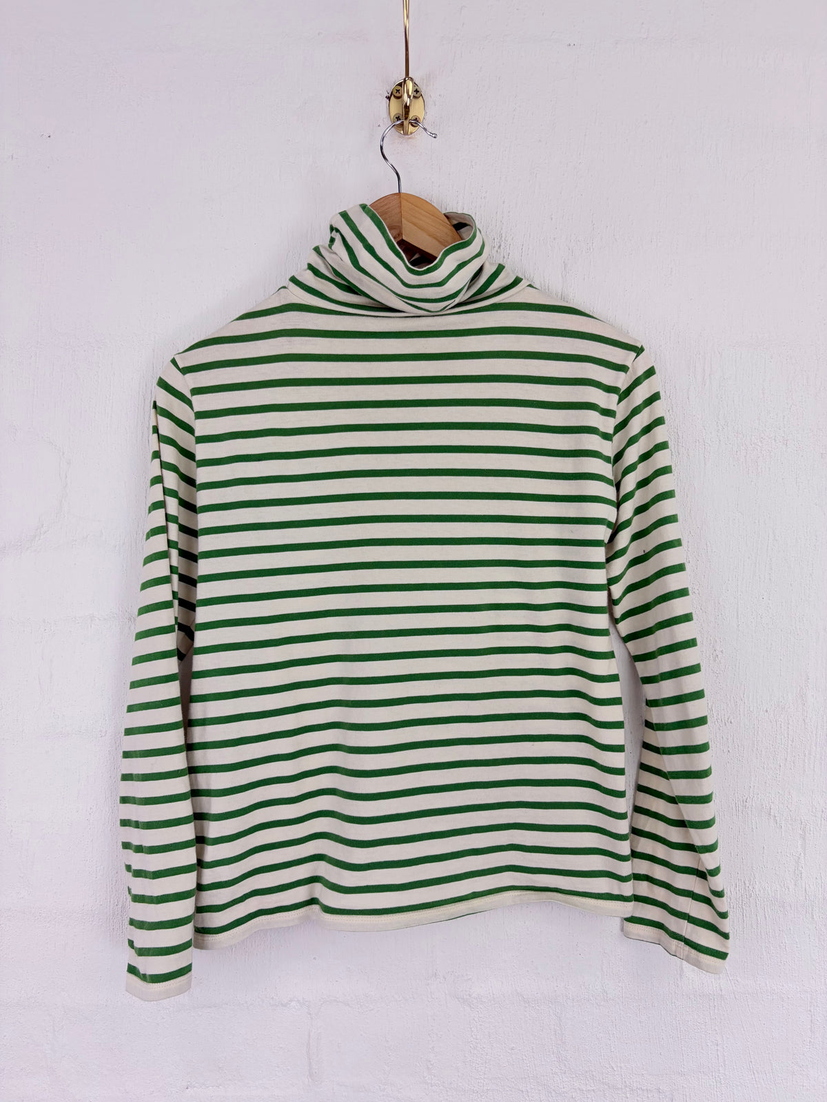 Kule Green and White Stripe Skivvy - AU6/8