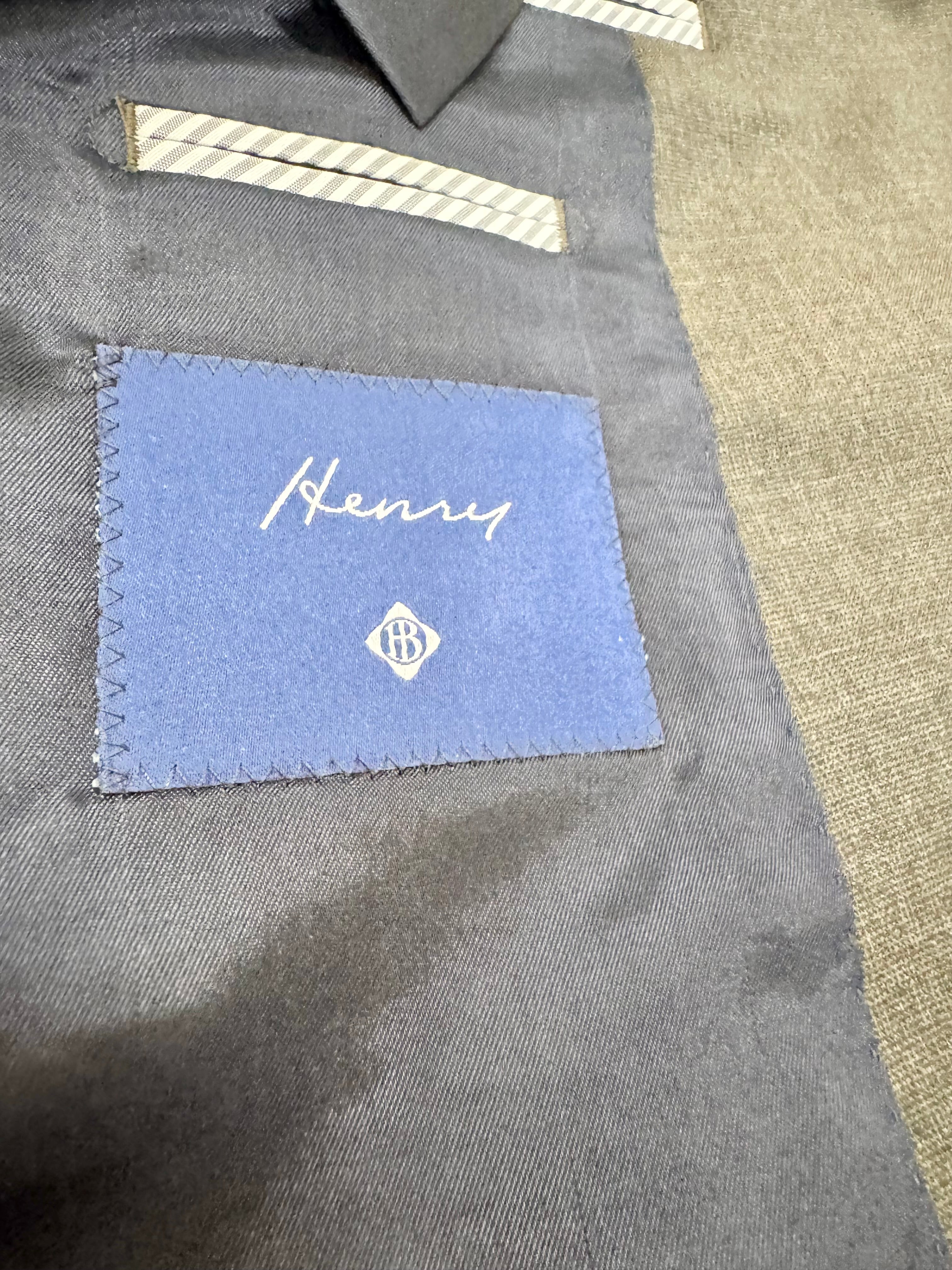 Henry Bucks Grey Super 130s Wool 2 Piece Suit NWT - 60/52