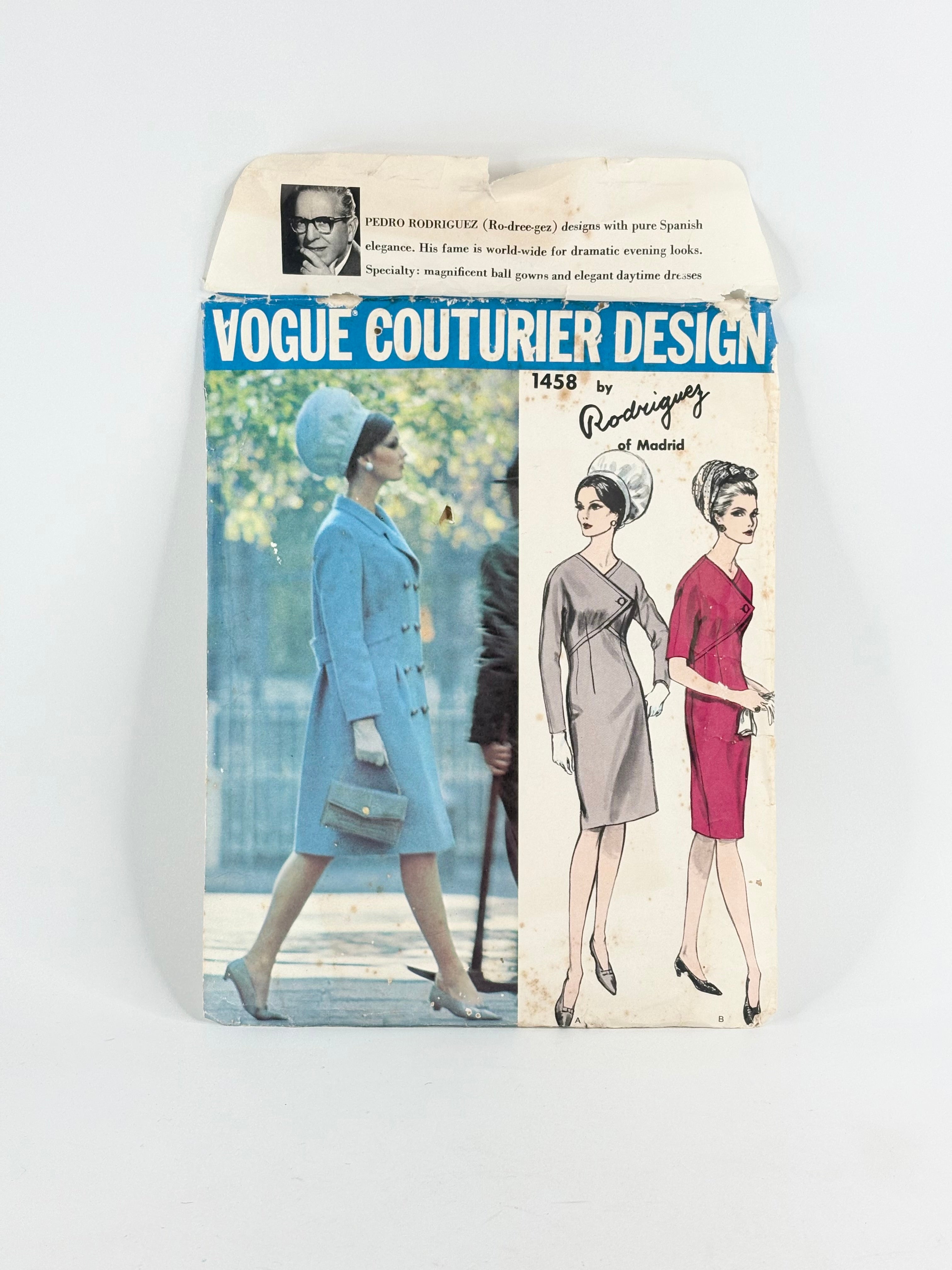 Vogue Couturier Design Rodrigues Dress: No. 1458 - Size 12