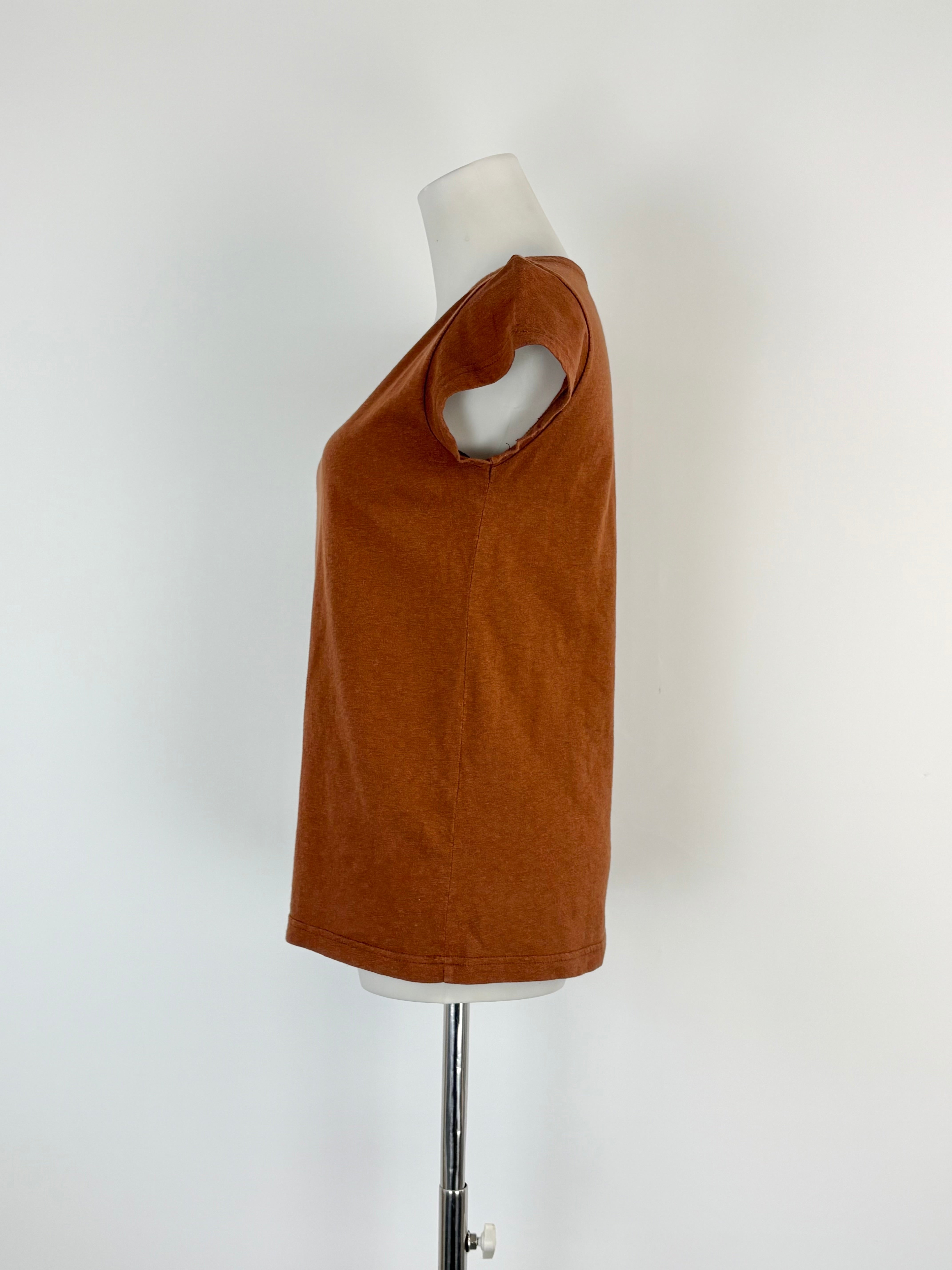 A.P.C. Rue Madame Paris Chocolate Brown T-Shirt - AU6/8