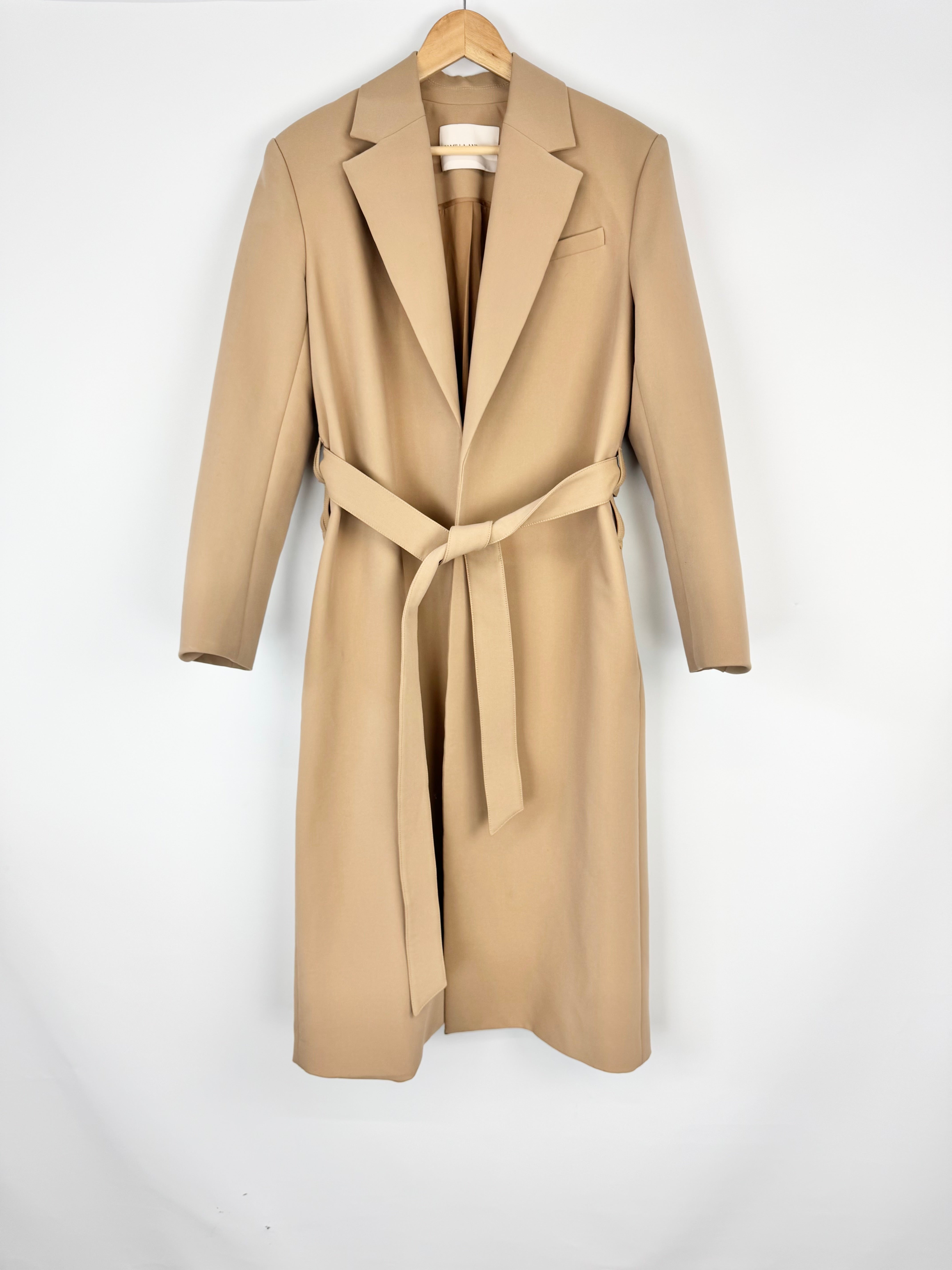 Camilla & Marc Camel Belted Open Front Trench Coat - AU8