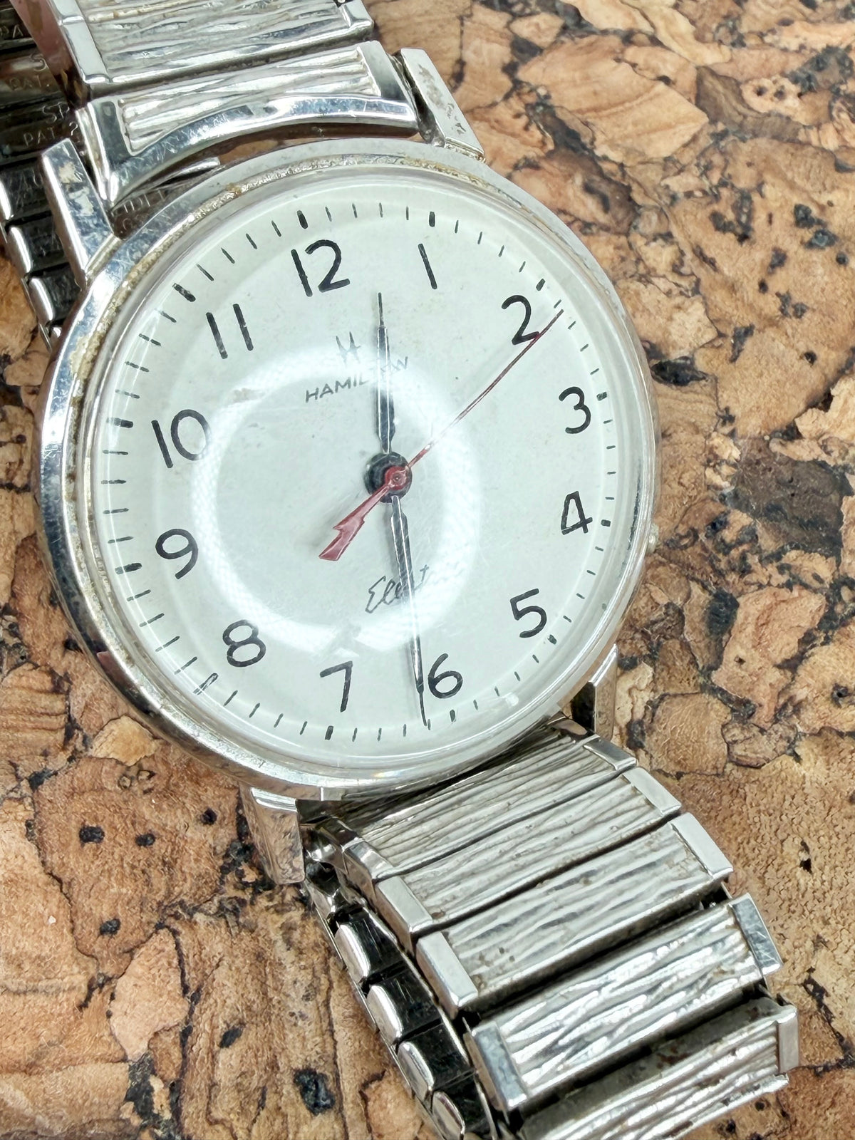 Vintage Hamilton Electric Skip Jack Silver Watch