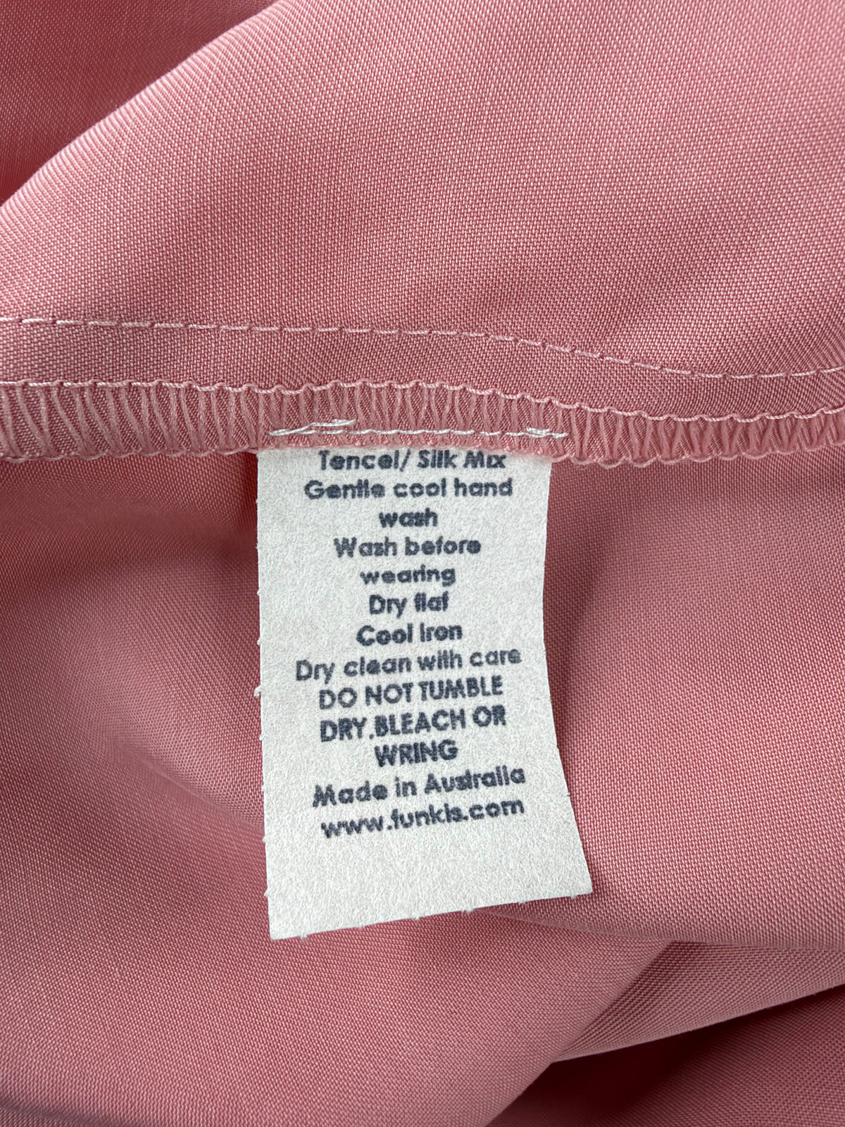 Funkis Dusty Pink Satin 'Maxine' Dress NWT - AU12