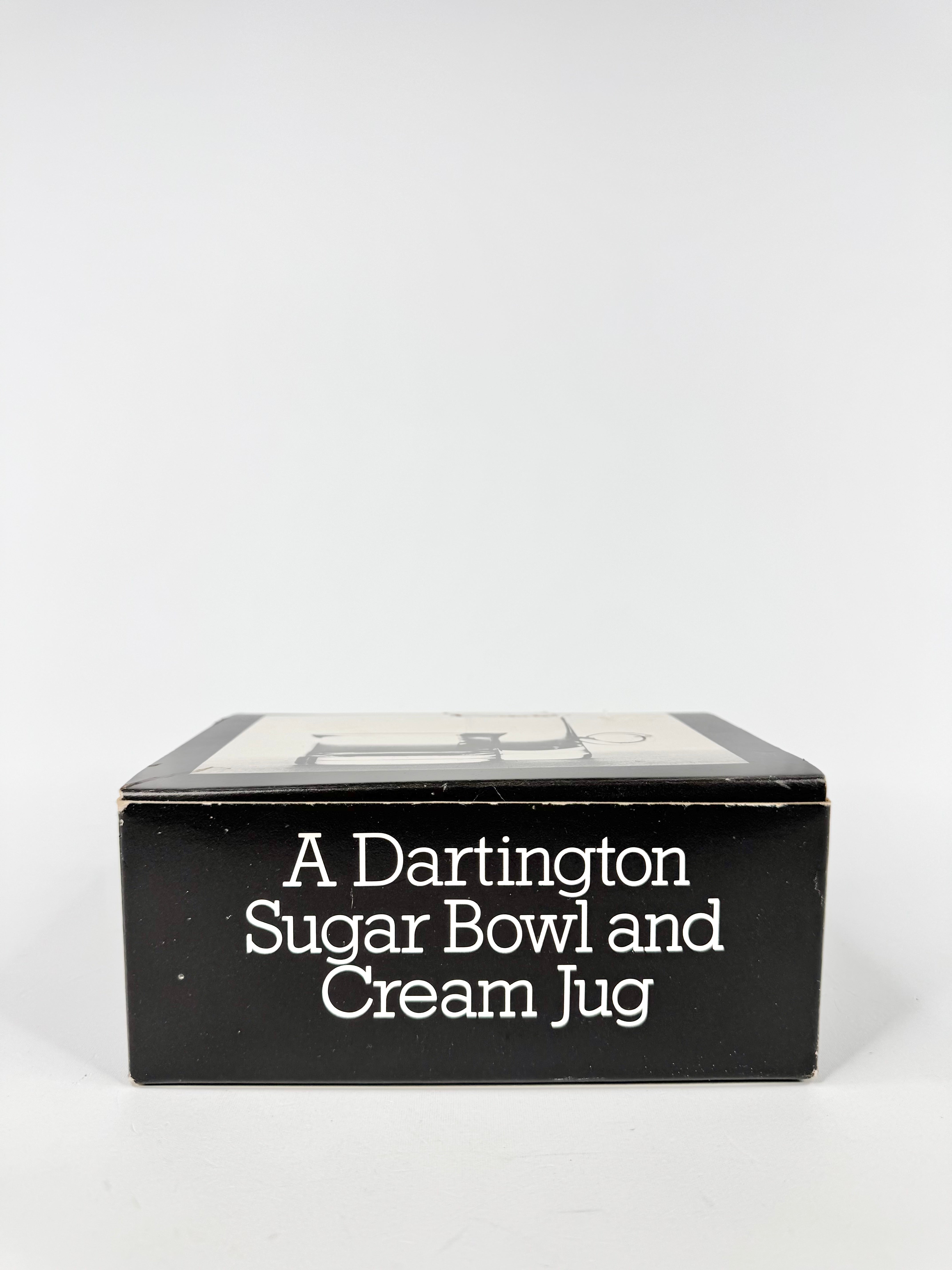 A Dartington Sugar Bowl and Cream Jug
