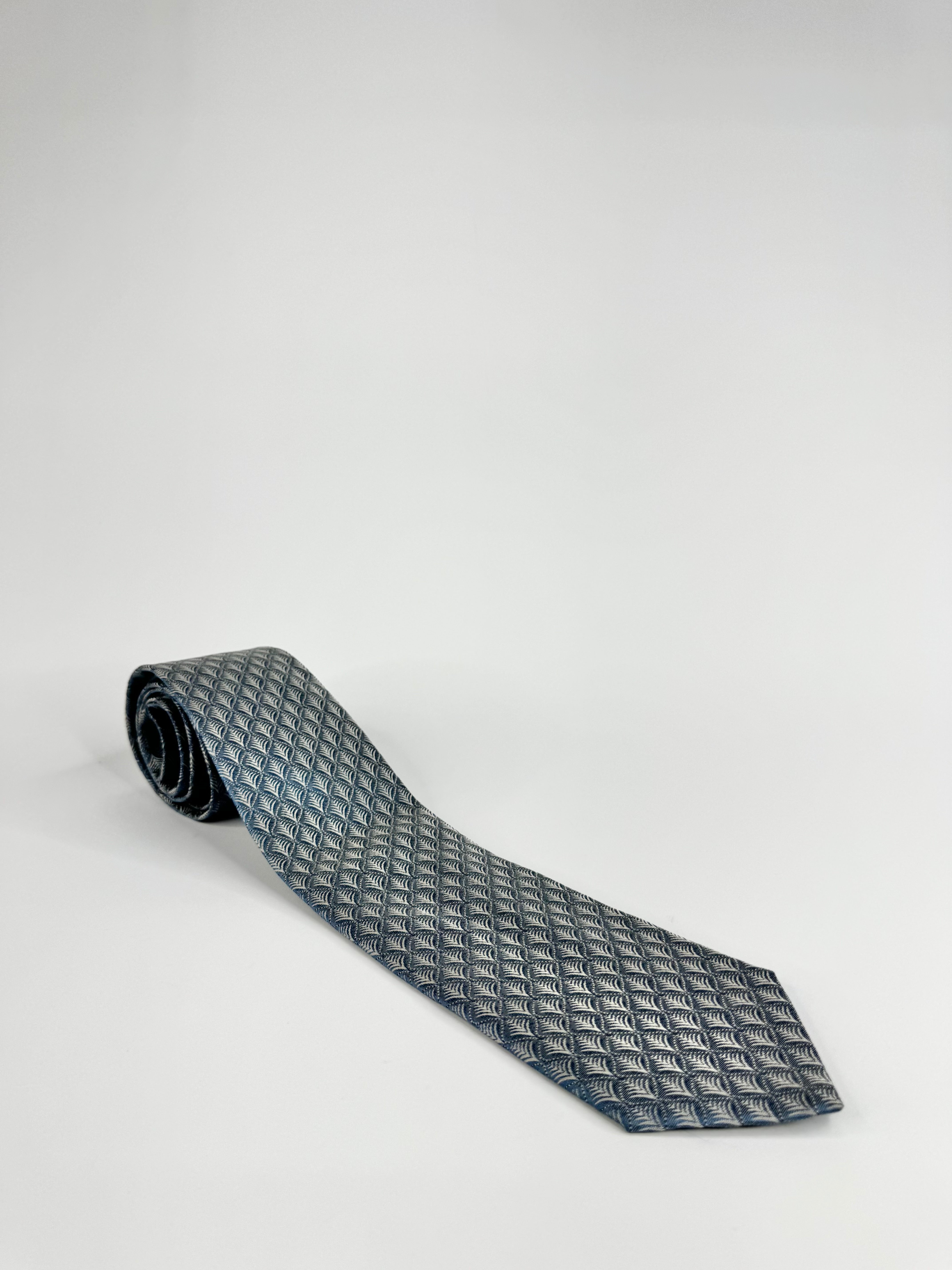 Salvatore Ferragamo Pale Blue Silk Tie