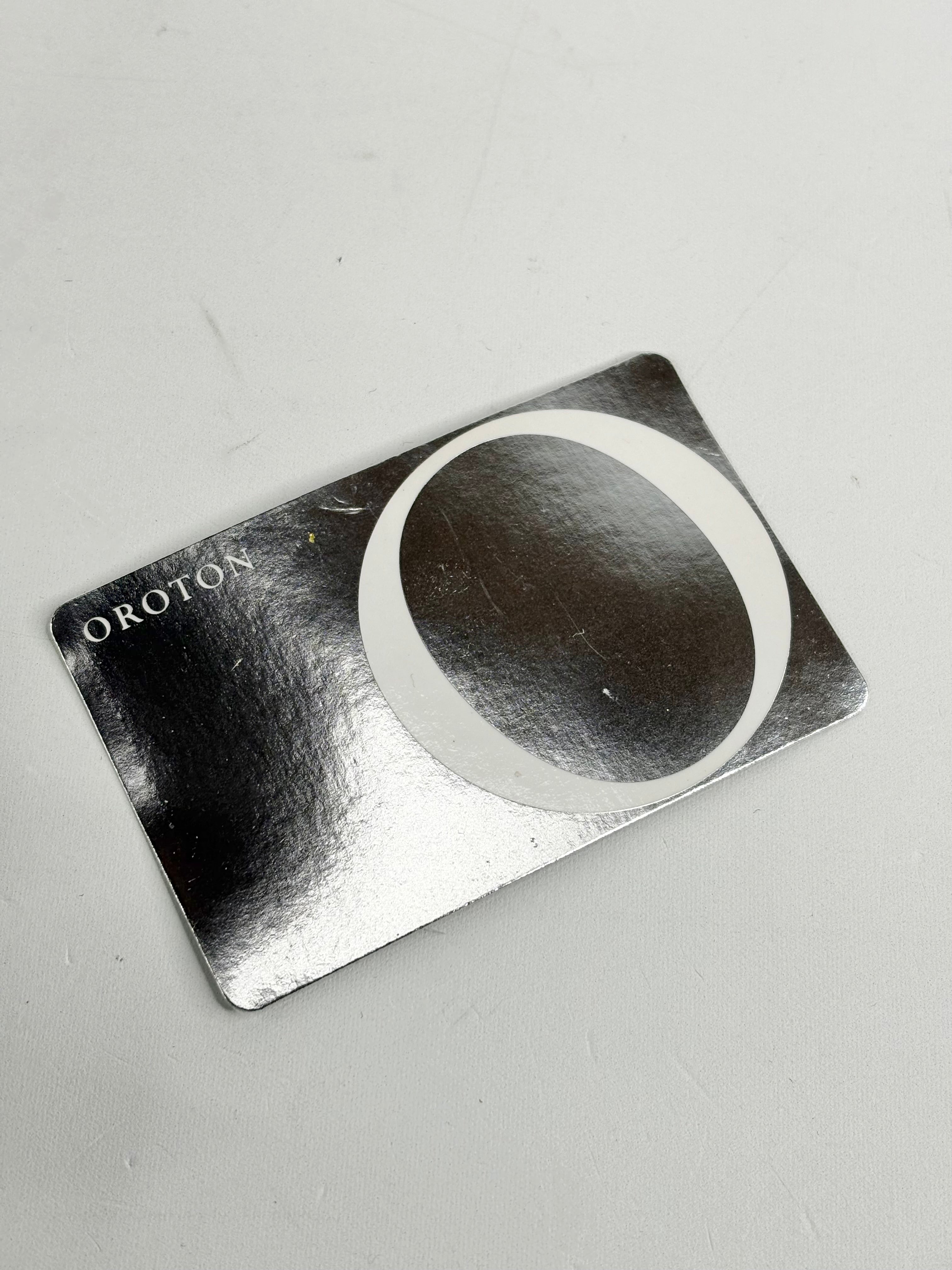 MFW Oroton Black Leather Bifold Clip Wallet