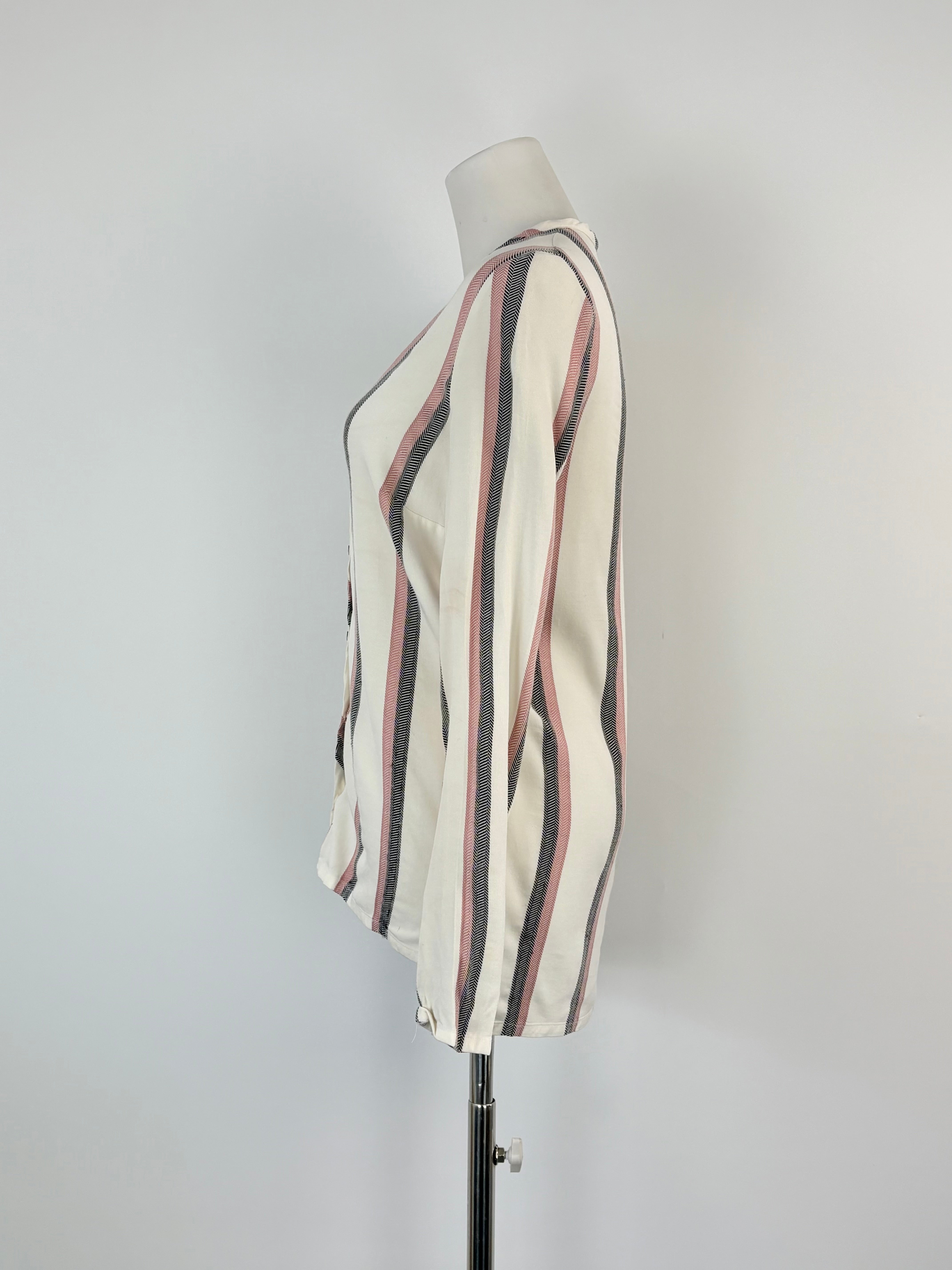 Maje White Striped Tunic - AU8