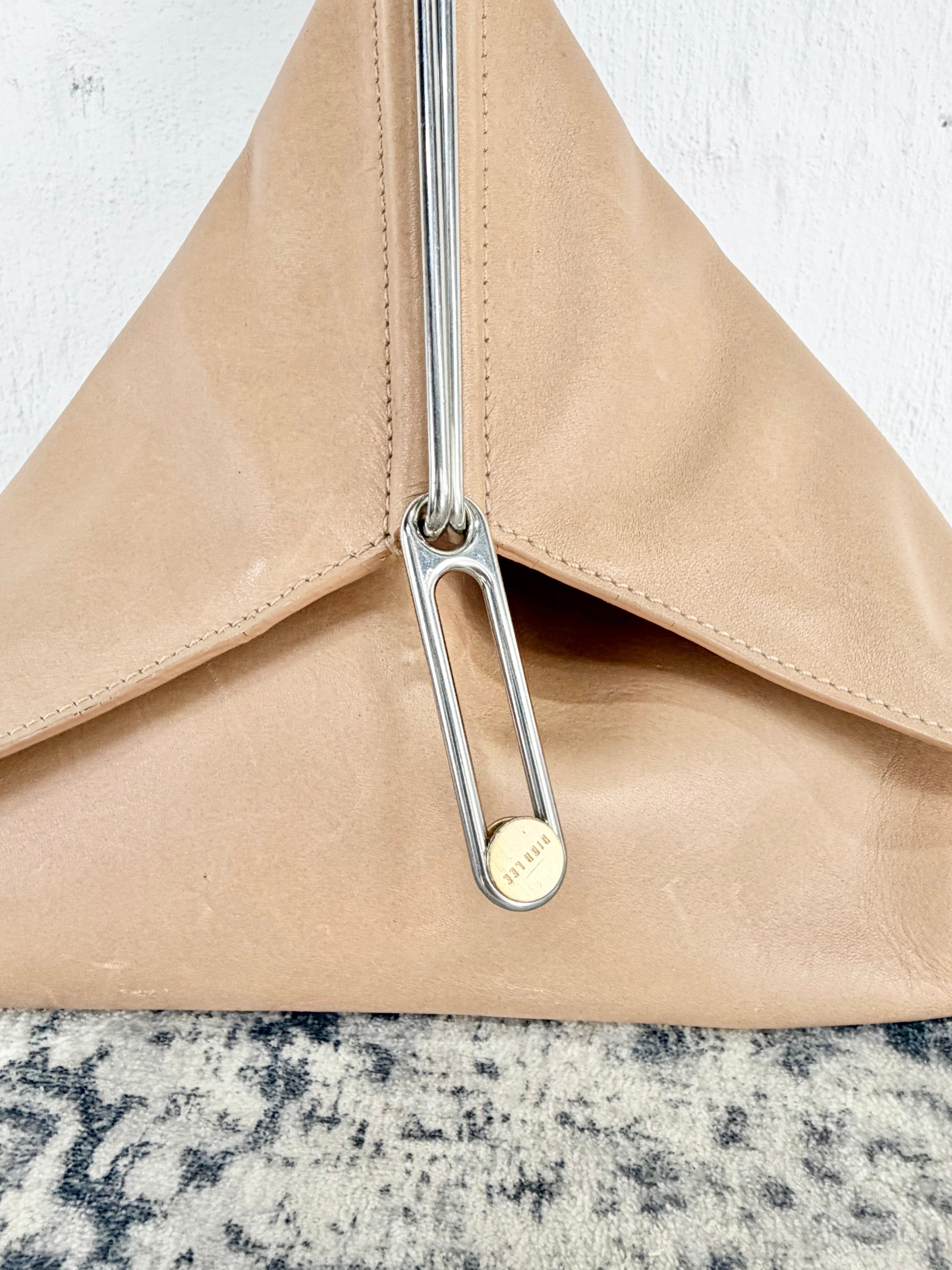 Dion Lee Beige Geometric Clutch/Wristlet