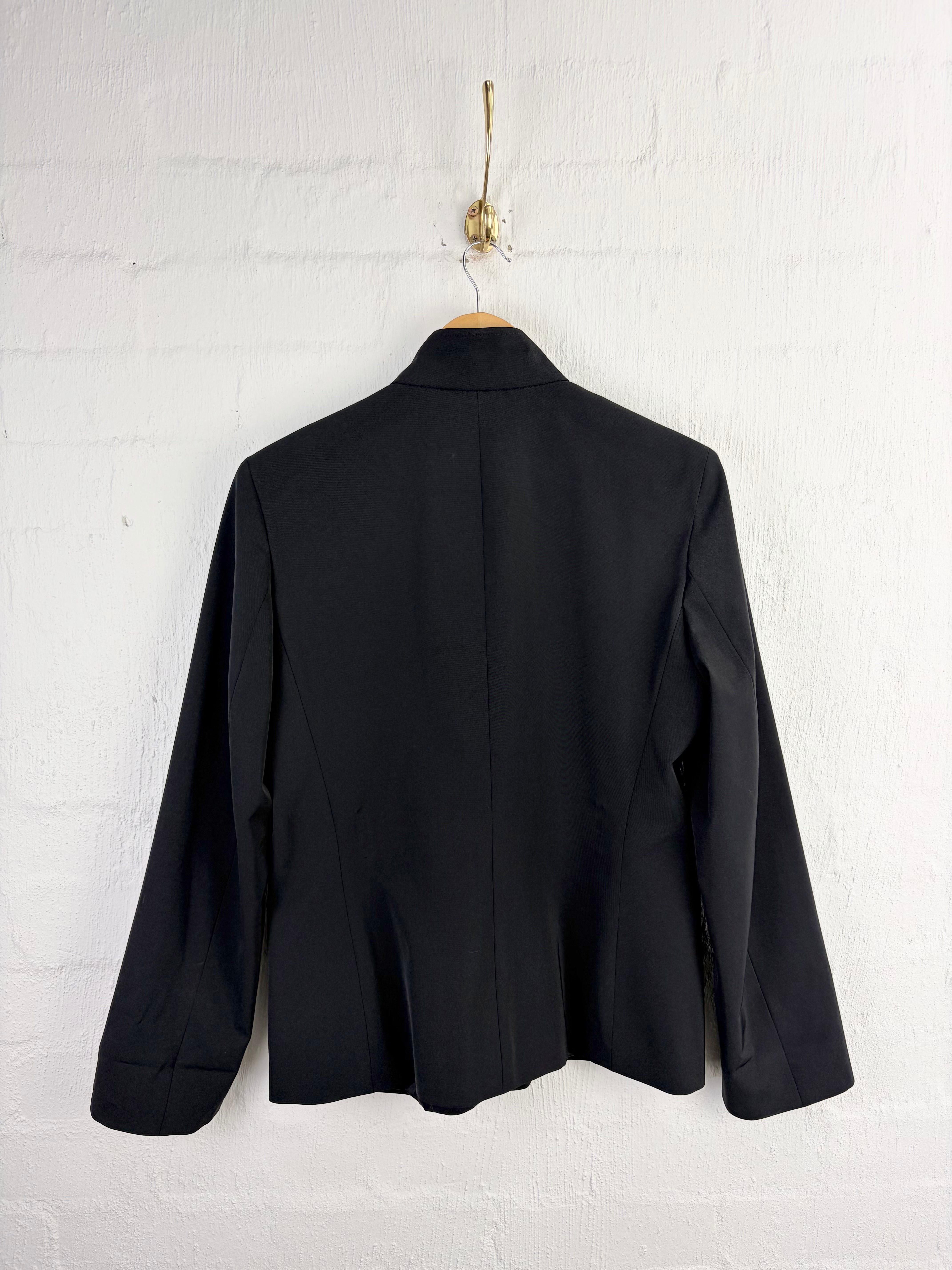 Weekend Max Mara Black Zip Up Tailored Blazer Style Jacket - AU12