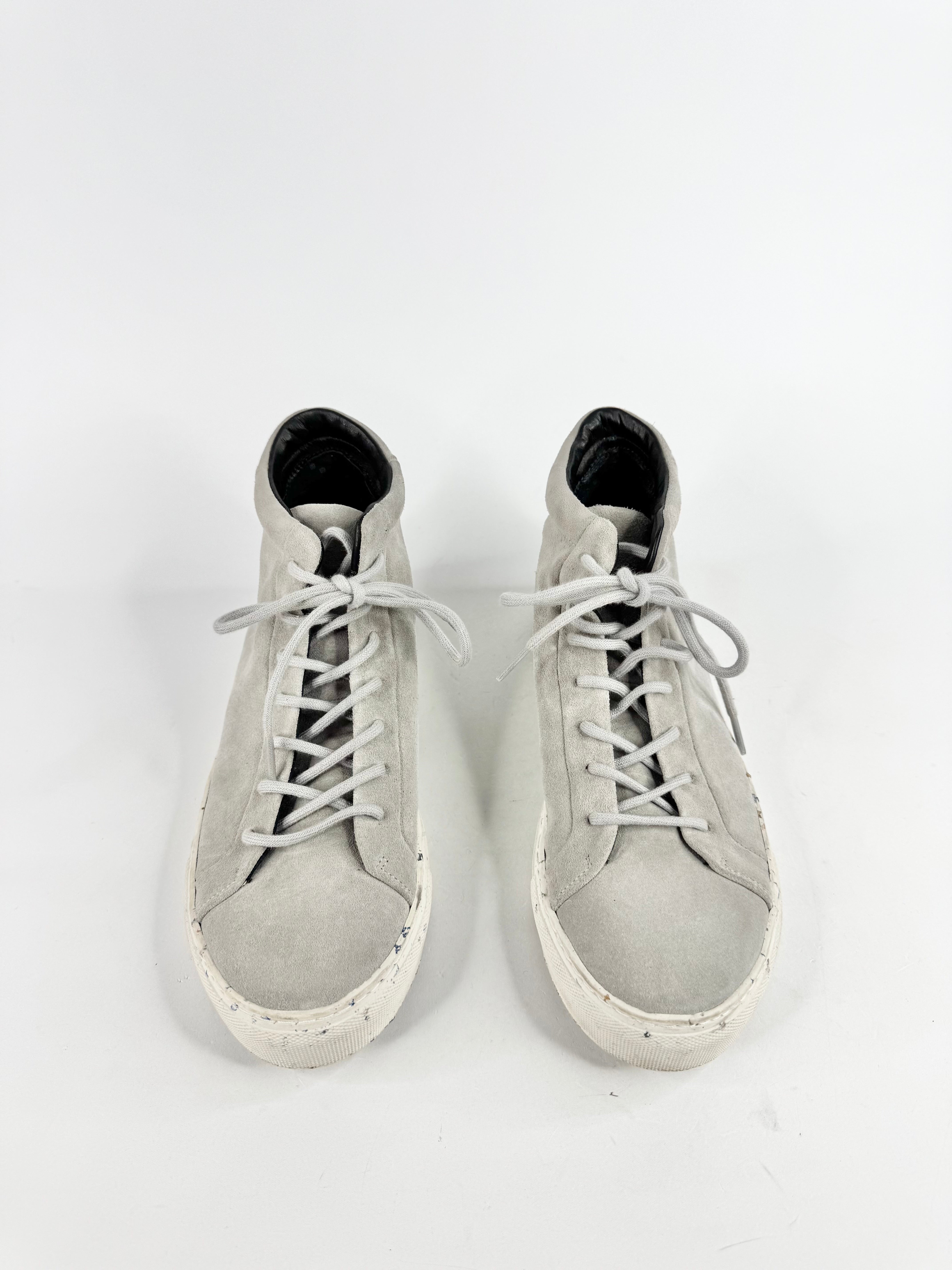 Royal Republiq Grey Suede Lace Up High Tops - EU40