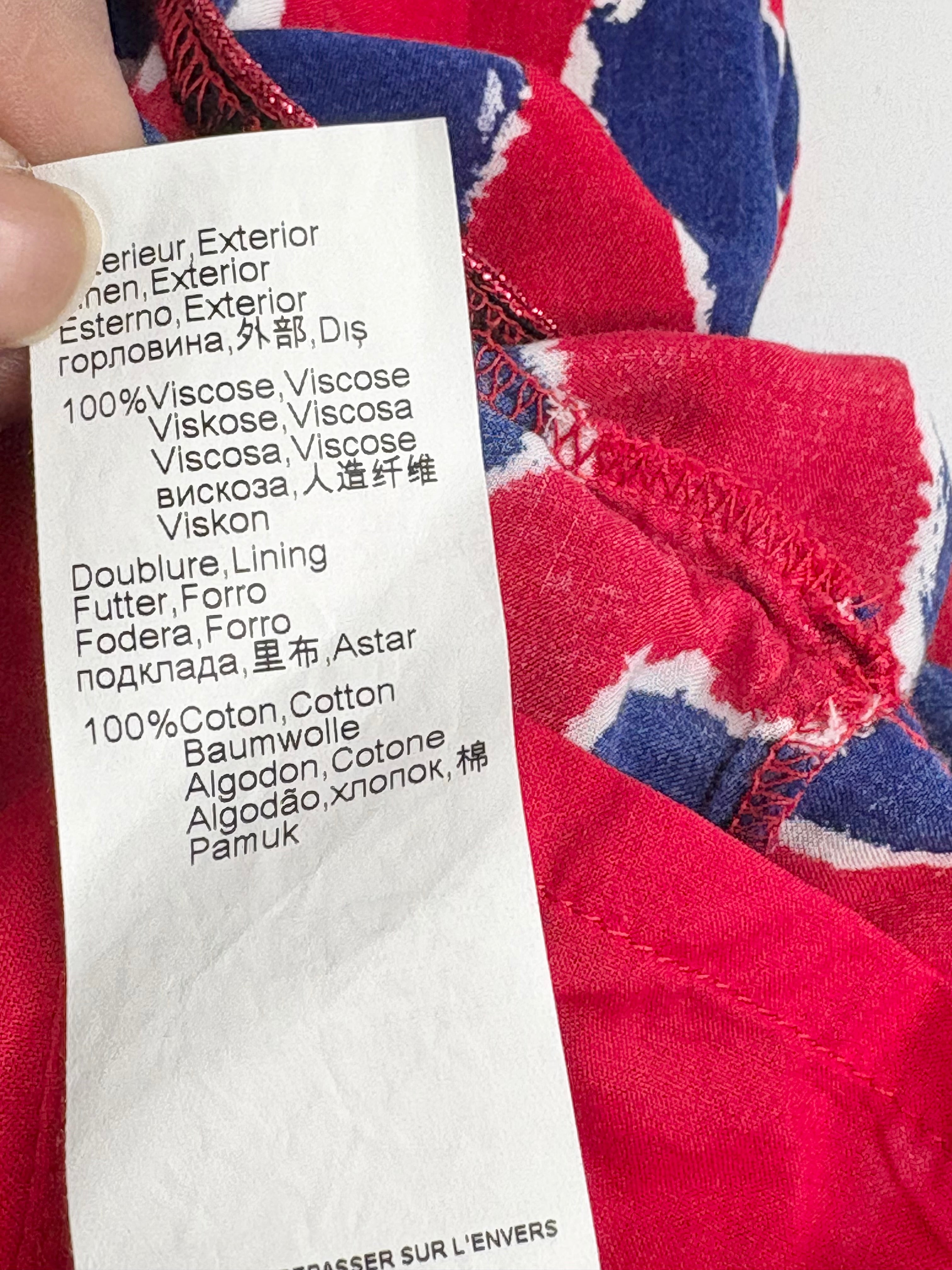 Junior Gaultier Red & Navy Circled Dress - 4a