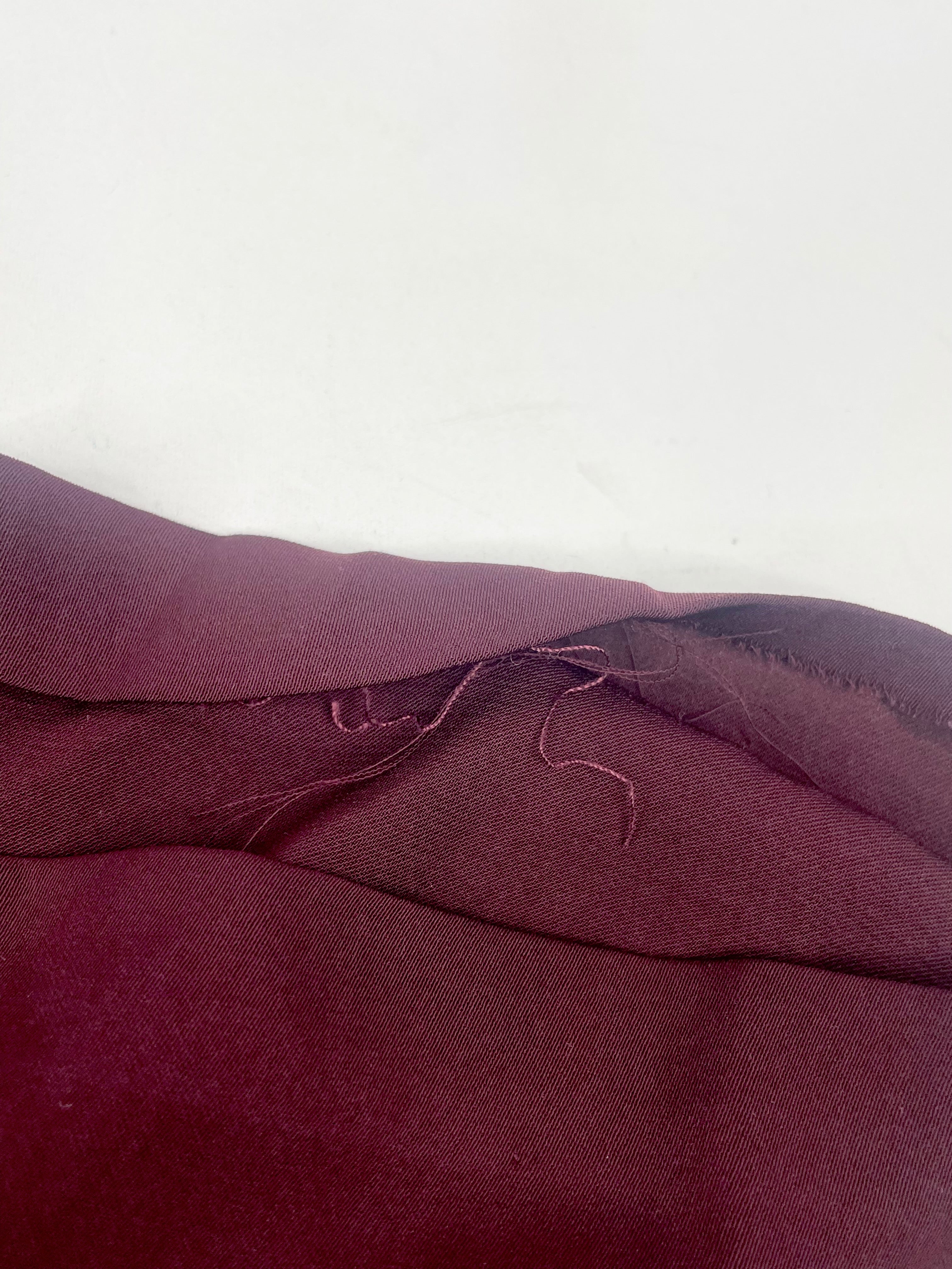 Acler Maroon Wrap Blouse - AU10