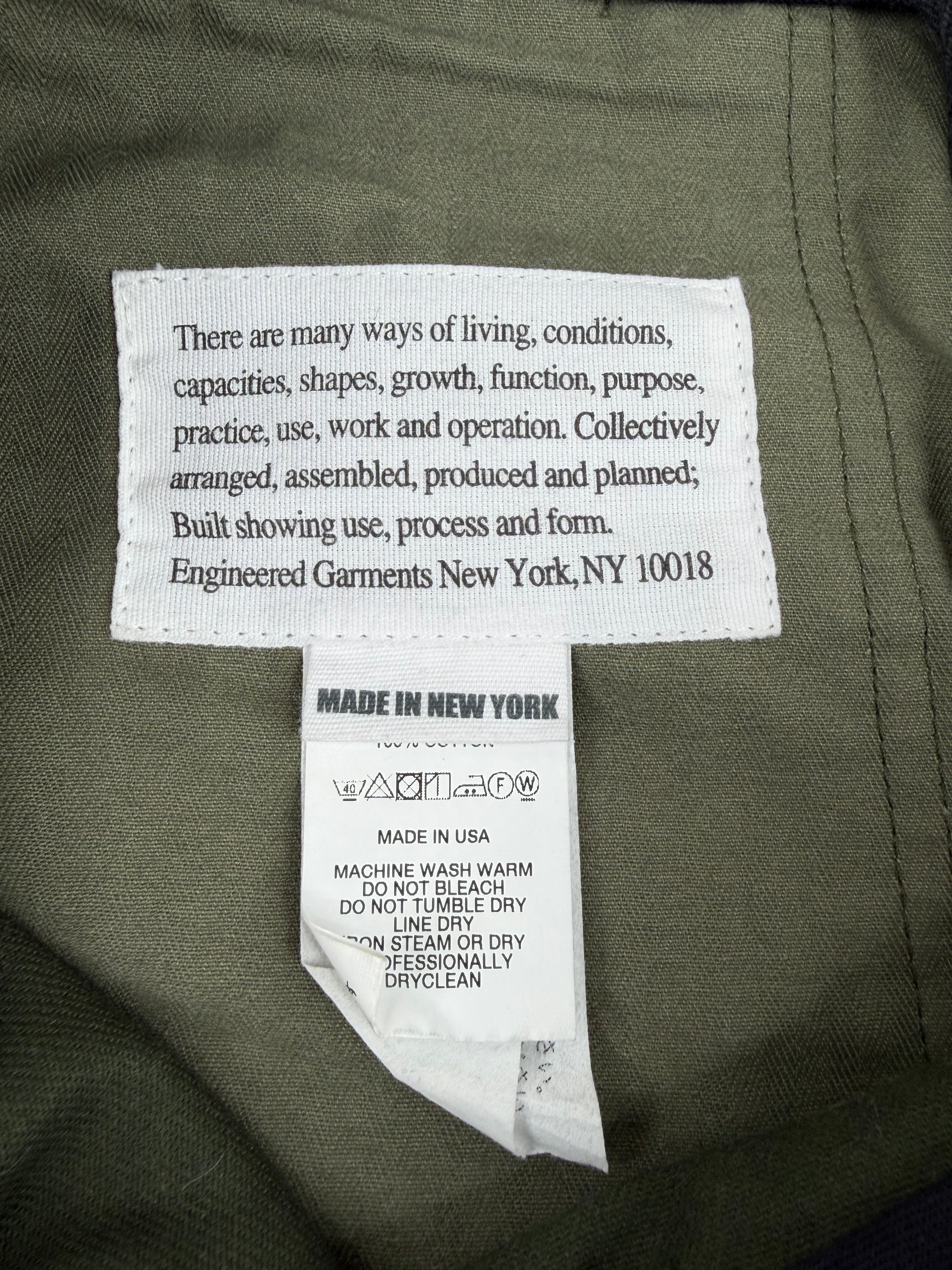 Engineered Garments NY Green FW19 Patchwork Suit - M/L