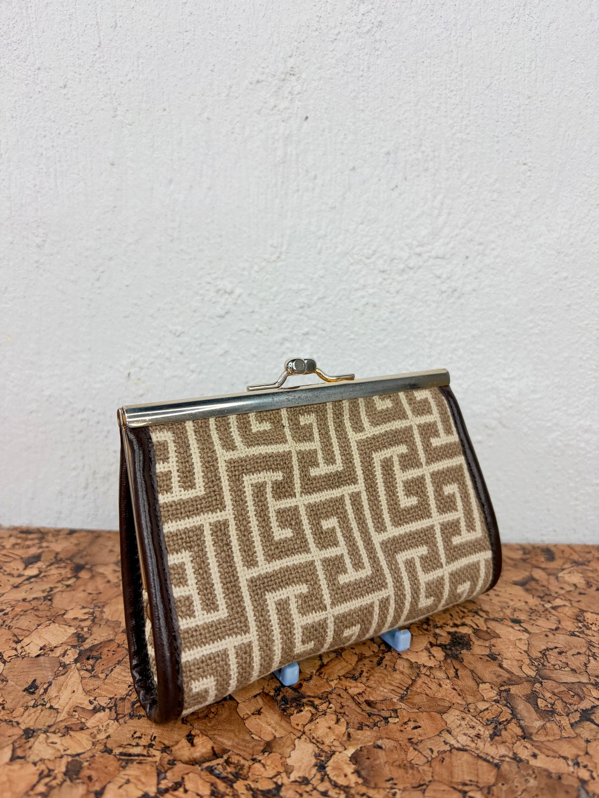 Vintage Pierre Balmain PB Monogram Woven Coin Purse