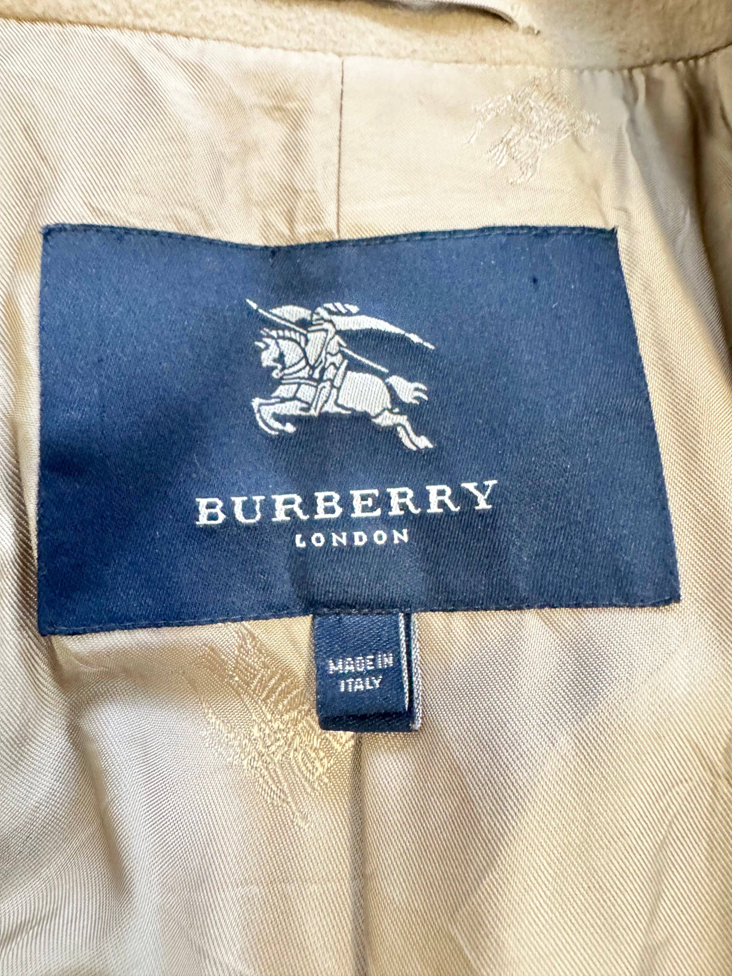 Burberry Beige Wool Coat - AU8