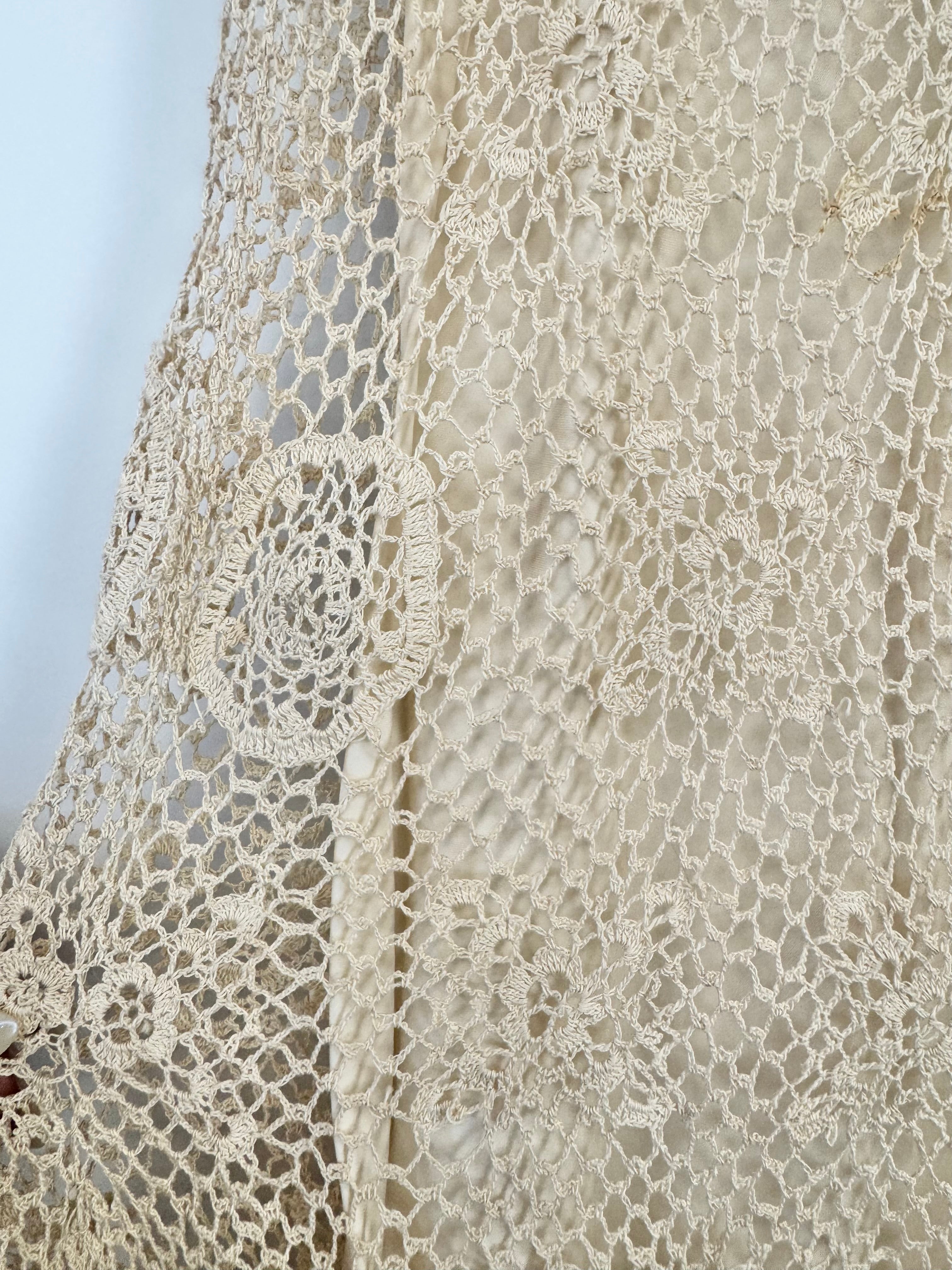 Vintage Ralph Lauren Vanilla Lay Overlay Summer Dress - AU10