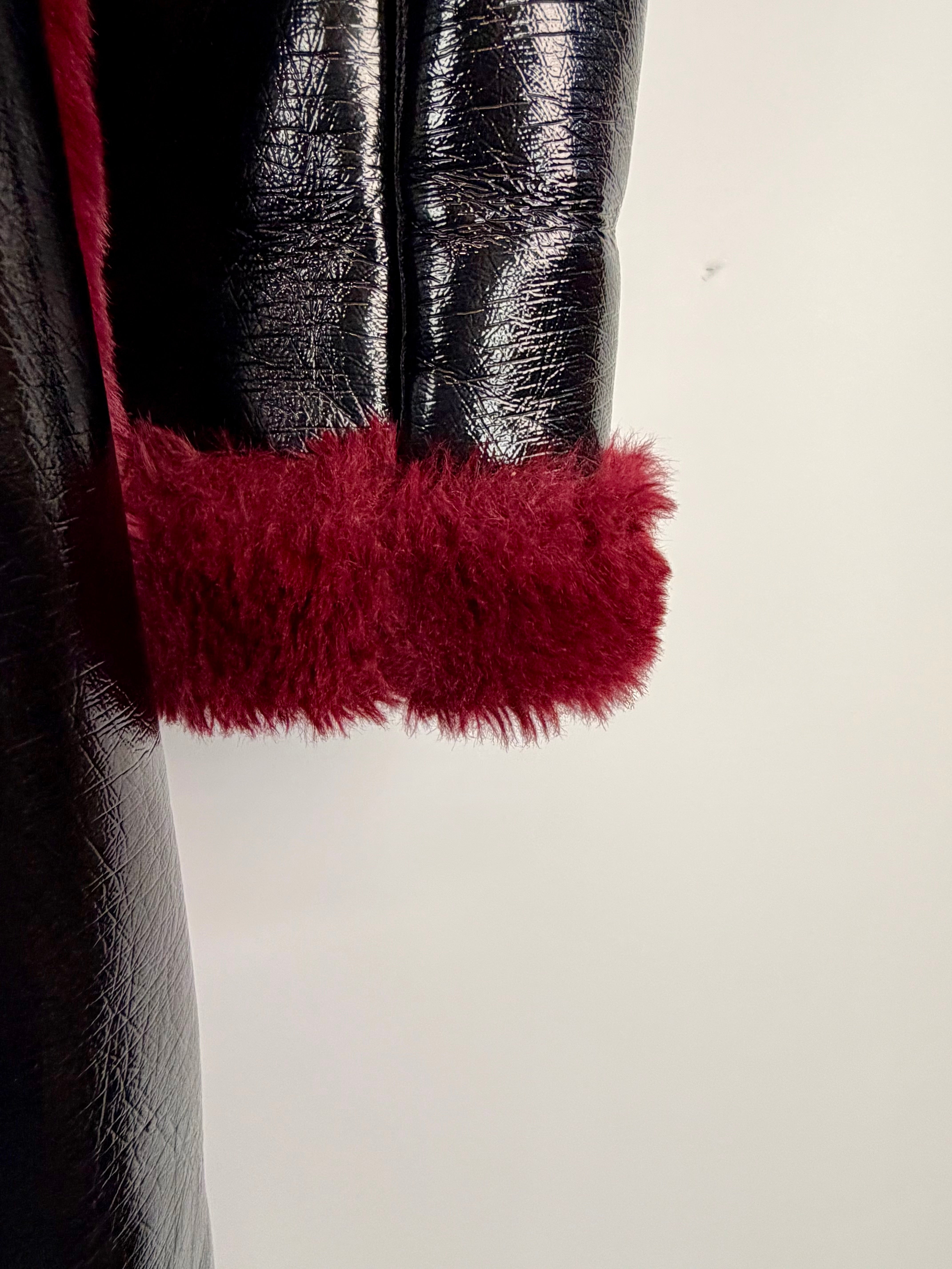 Badgley Mischka 'Peggy' Faux Shearling Coat - AU18