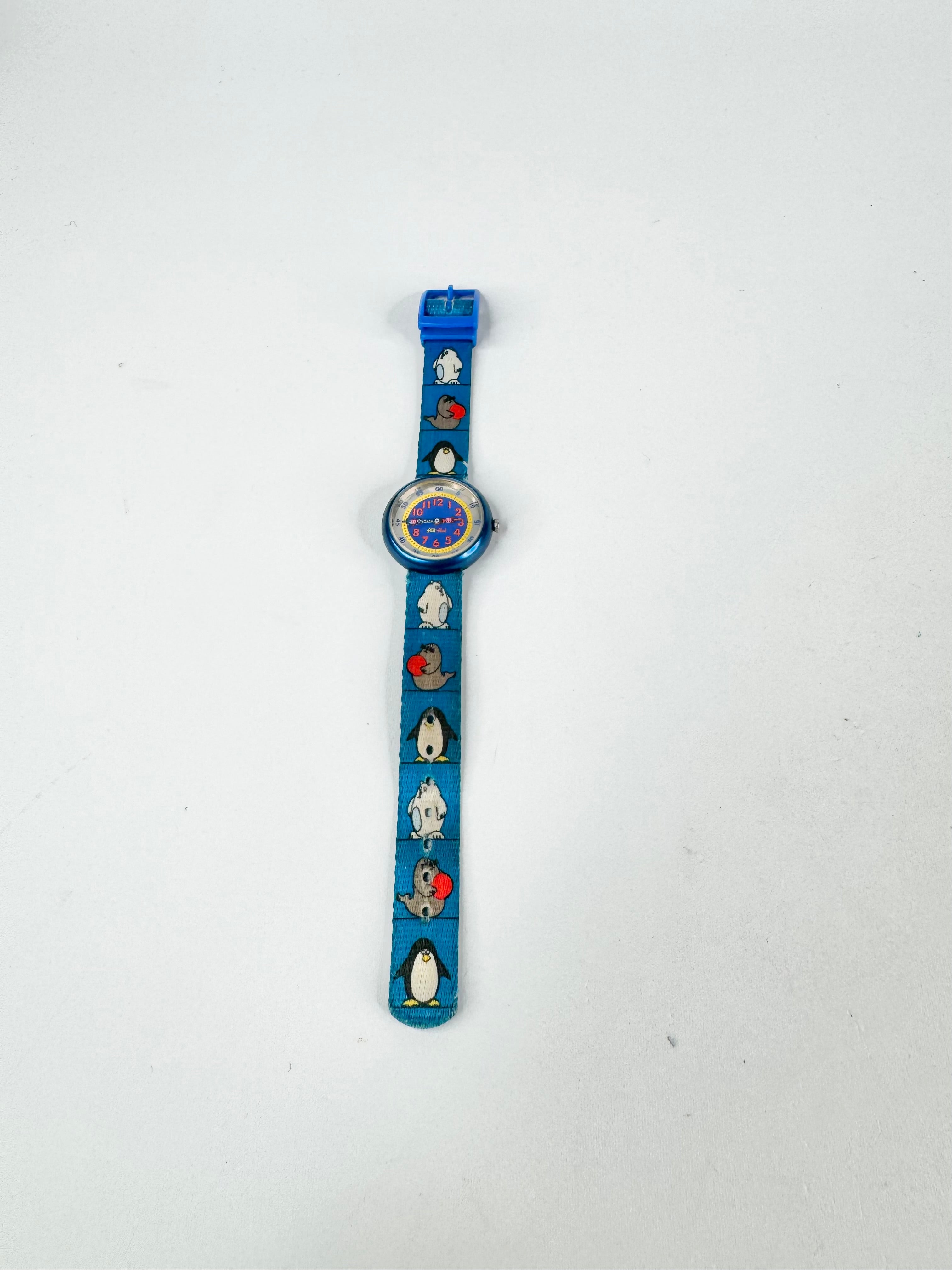 Vintage Flik Flak Blue Swiss Made Children's Watch