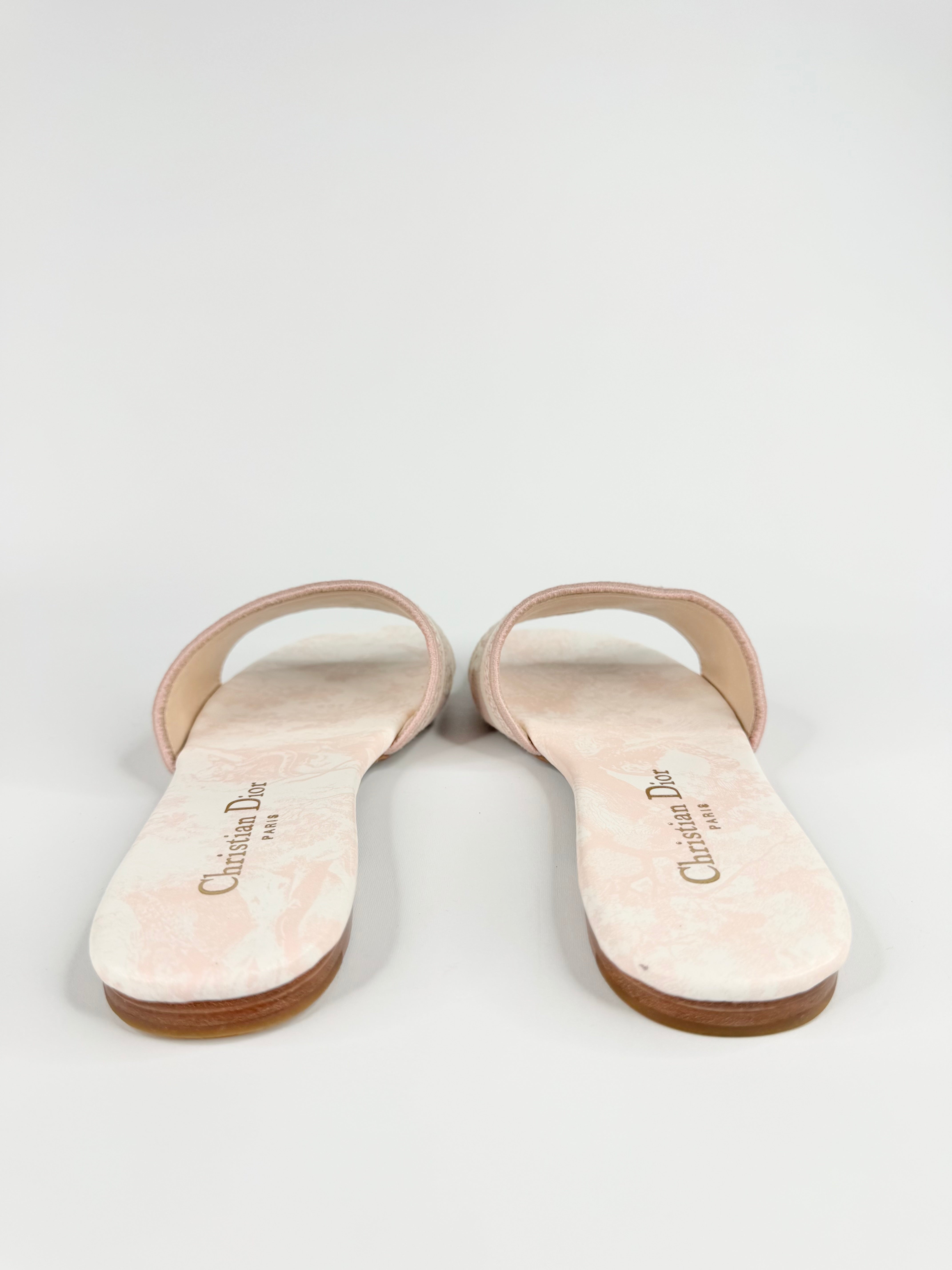 Christian Dior Blush Pink 'Dway' Slides - EU37