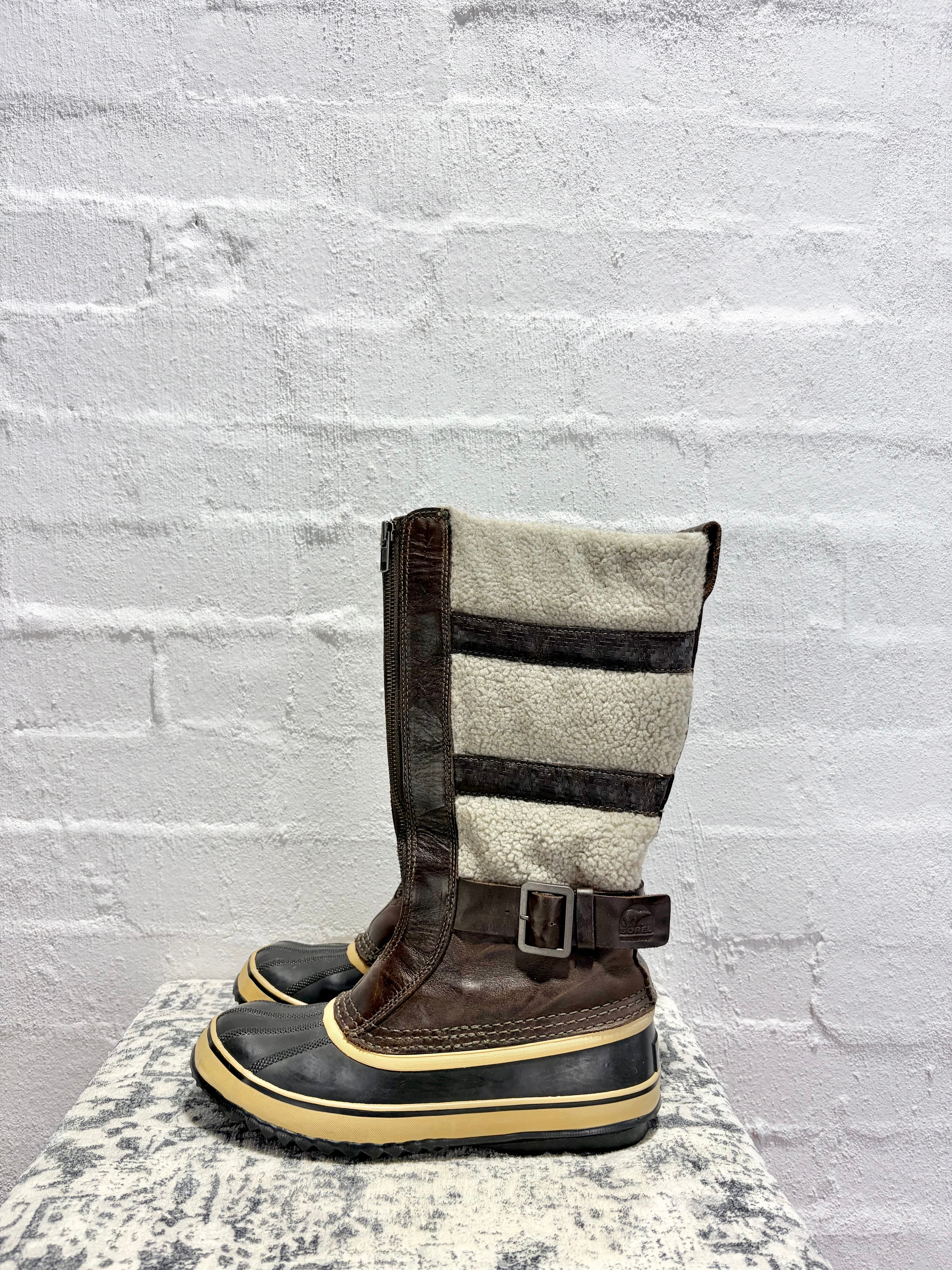 Sorrell Helen of Tundra II Olive Green & Stone Boots - EU42