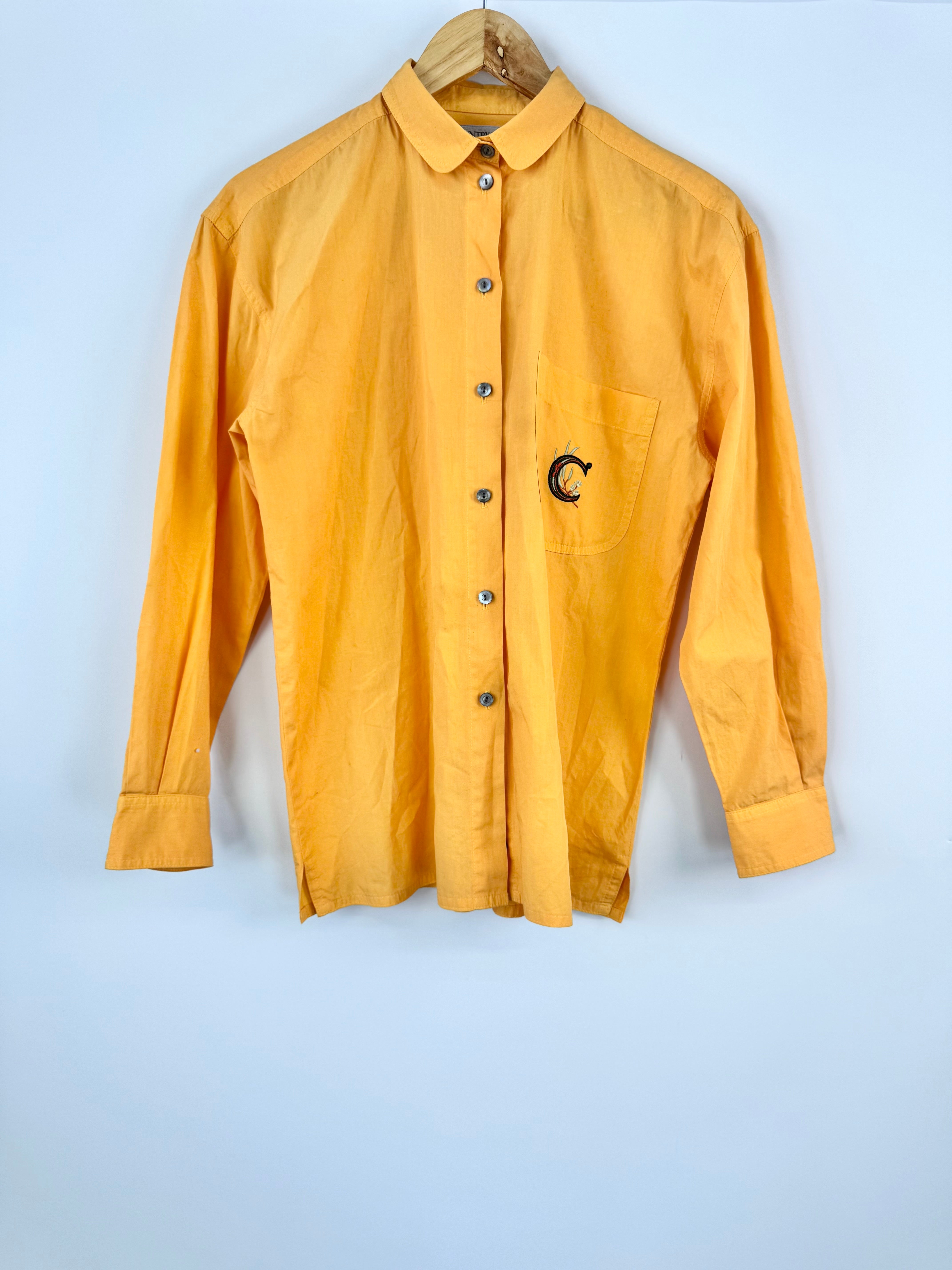 VINTAGE COUNTRY ROAD MARIGOLD COTTON SHIRT - AU10