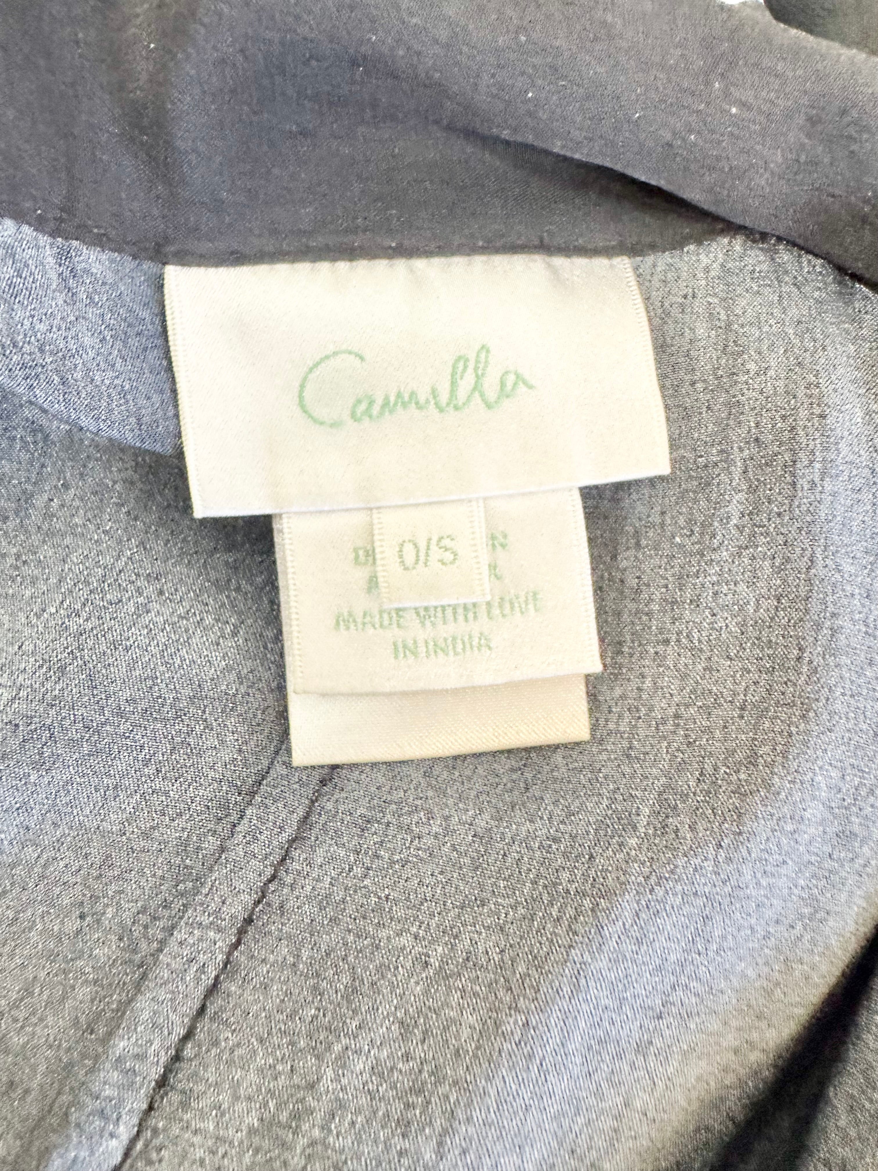 Camilla Black & White 'Botanical Bandits' Silk Harem Pants - AU8/10/12/14