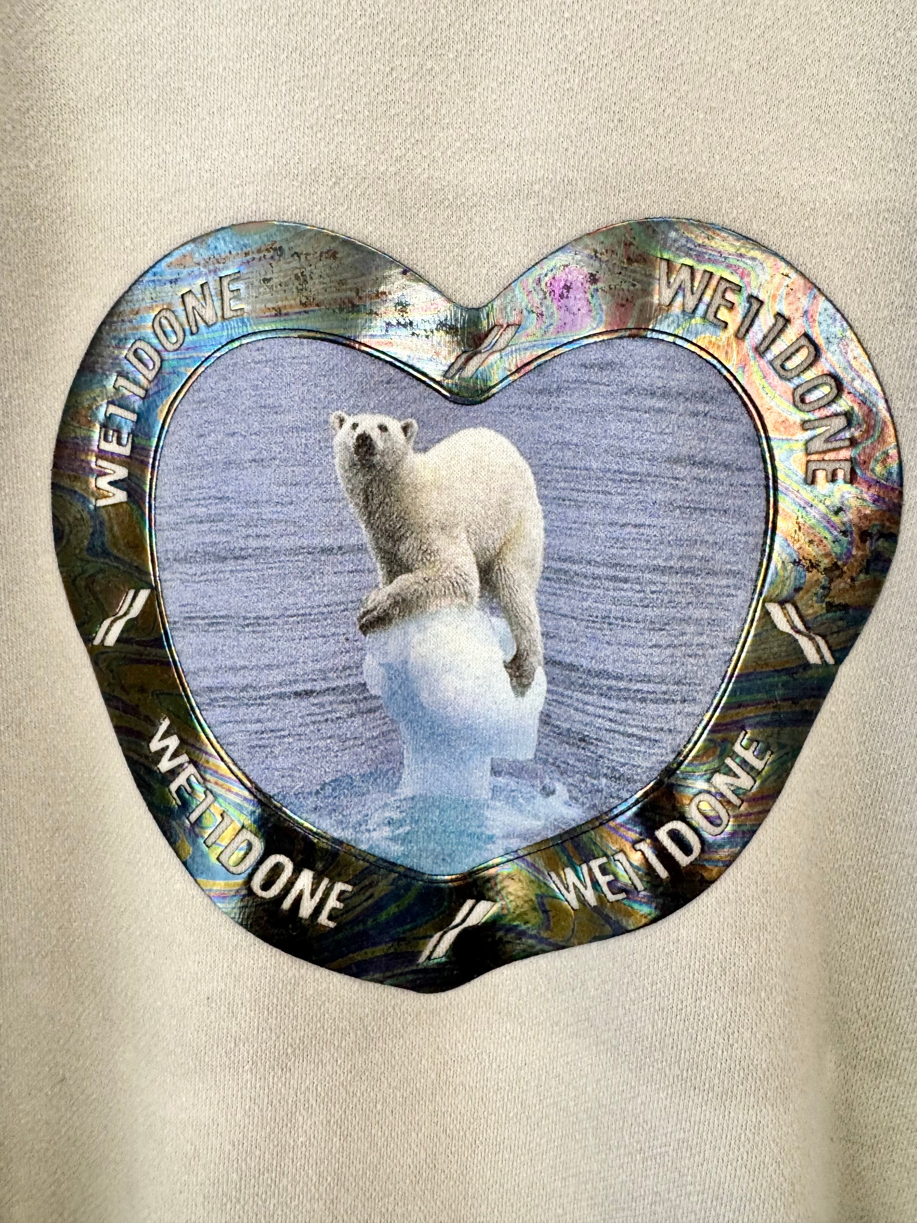 We11done Grey Colour Change Polar Bear Sweater - AU8/10