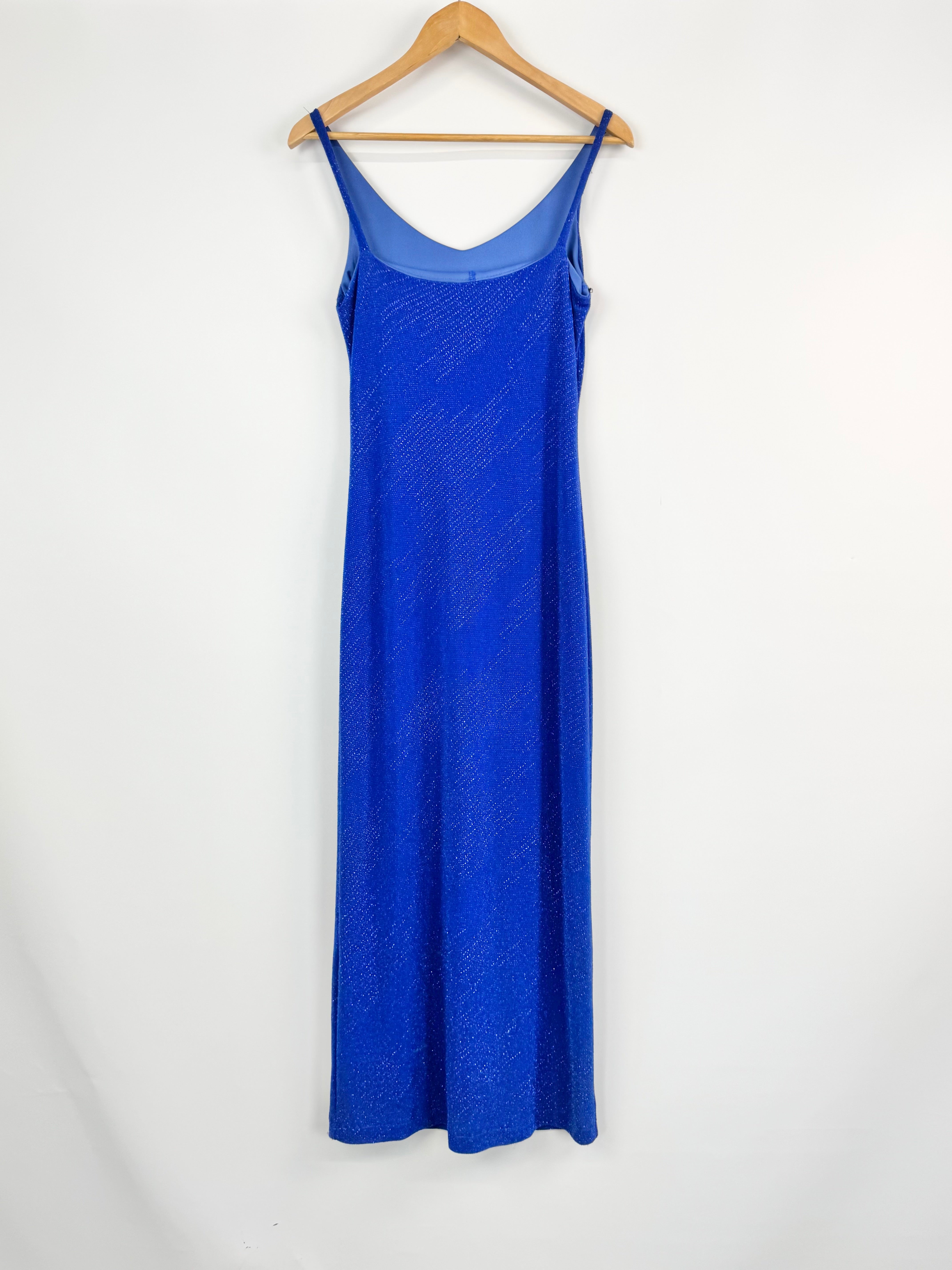 Syndicate Electric Blue Lurex Dress - AU10/12
