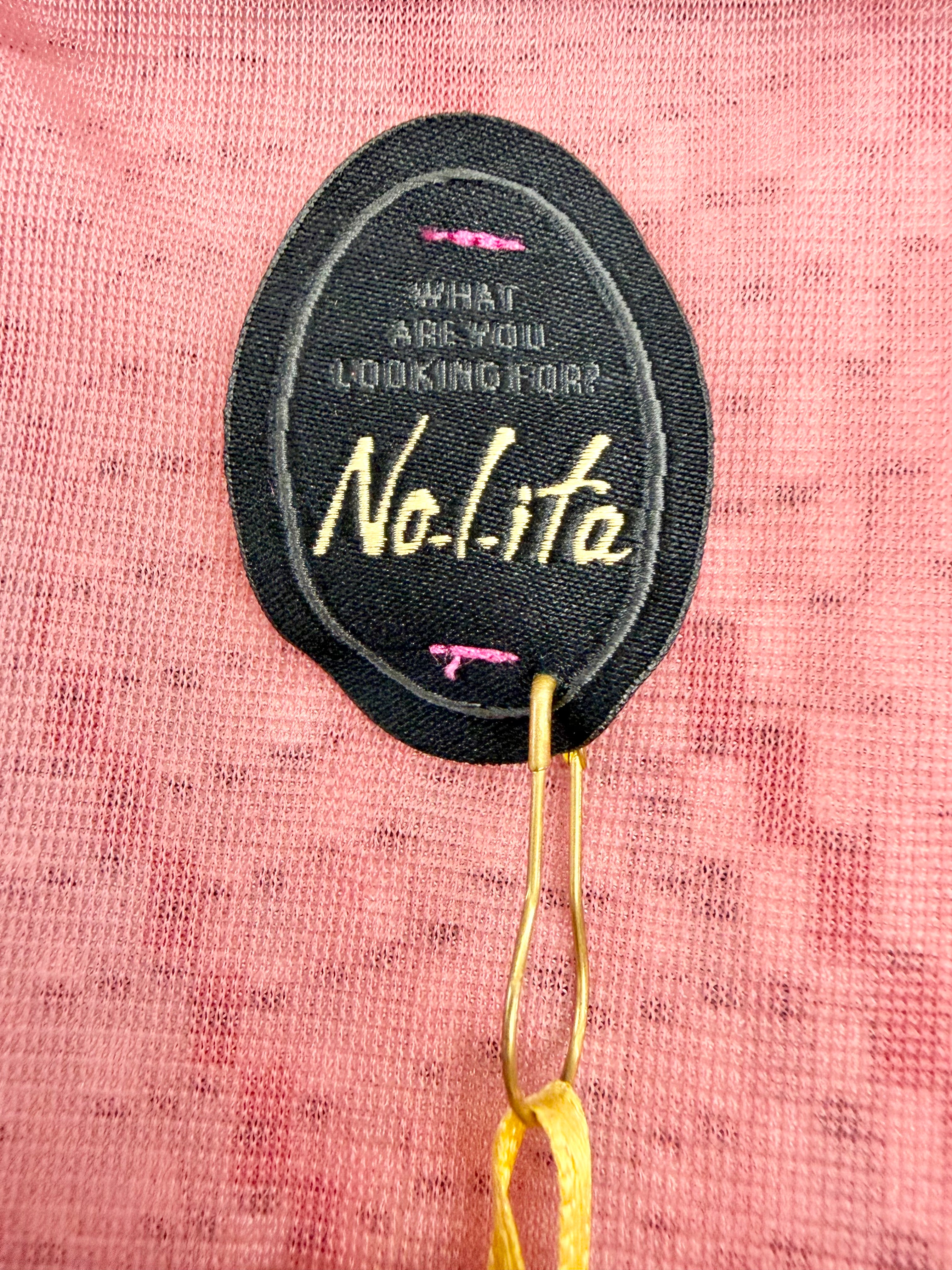 No-Lita Dusty Rose Chevron Patterned 'Cicely' Tunic Dress NWT - AU12