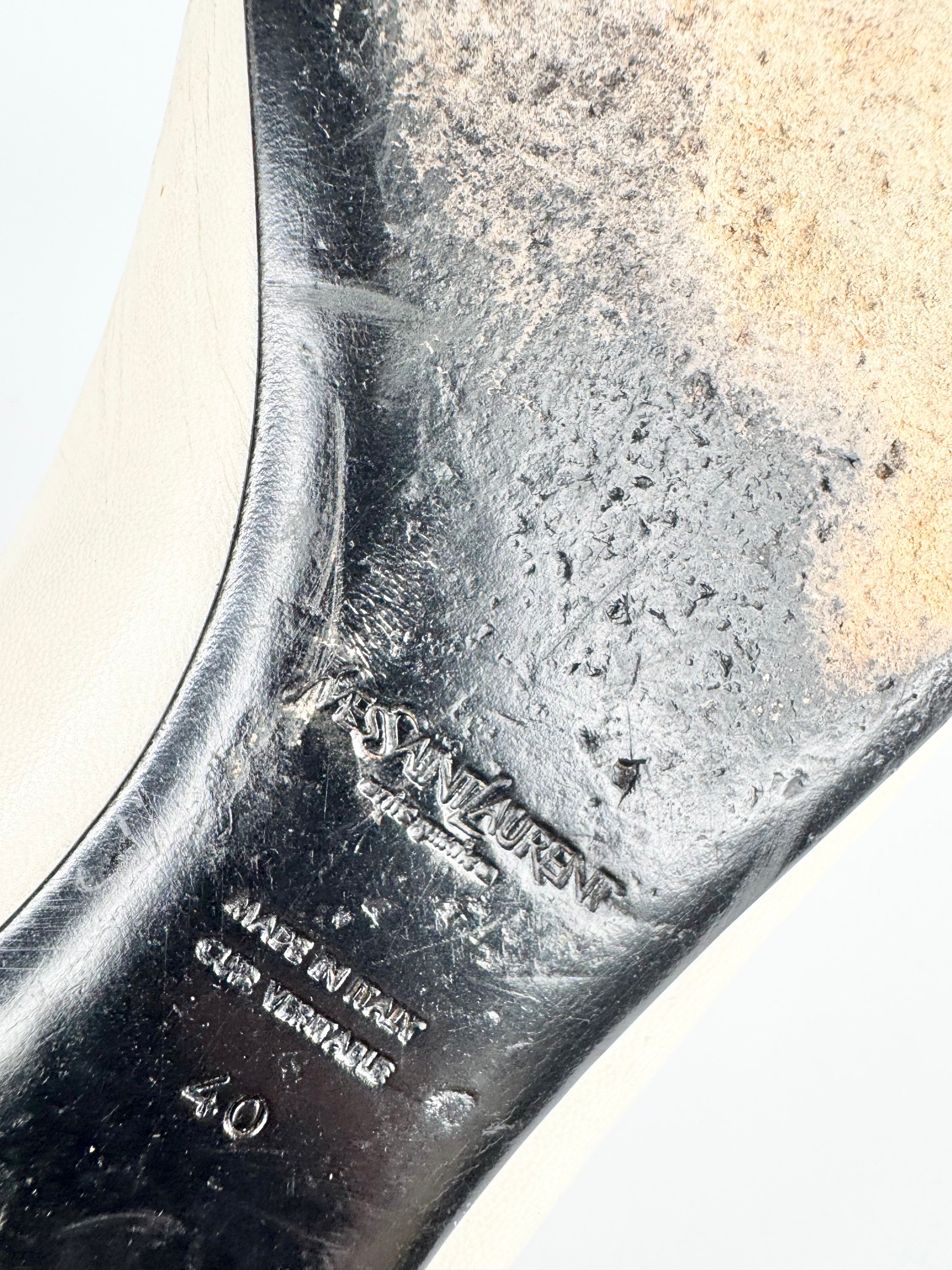Vintages YSL Two Tone Cap Toe Ballet Flats - EU40