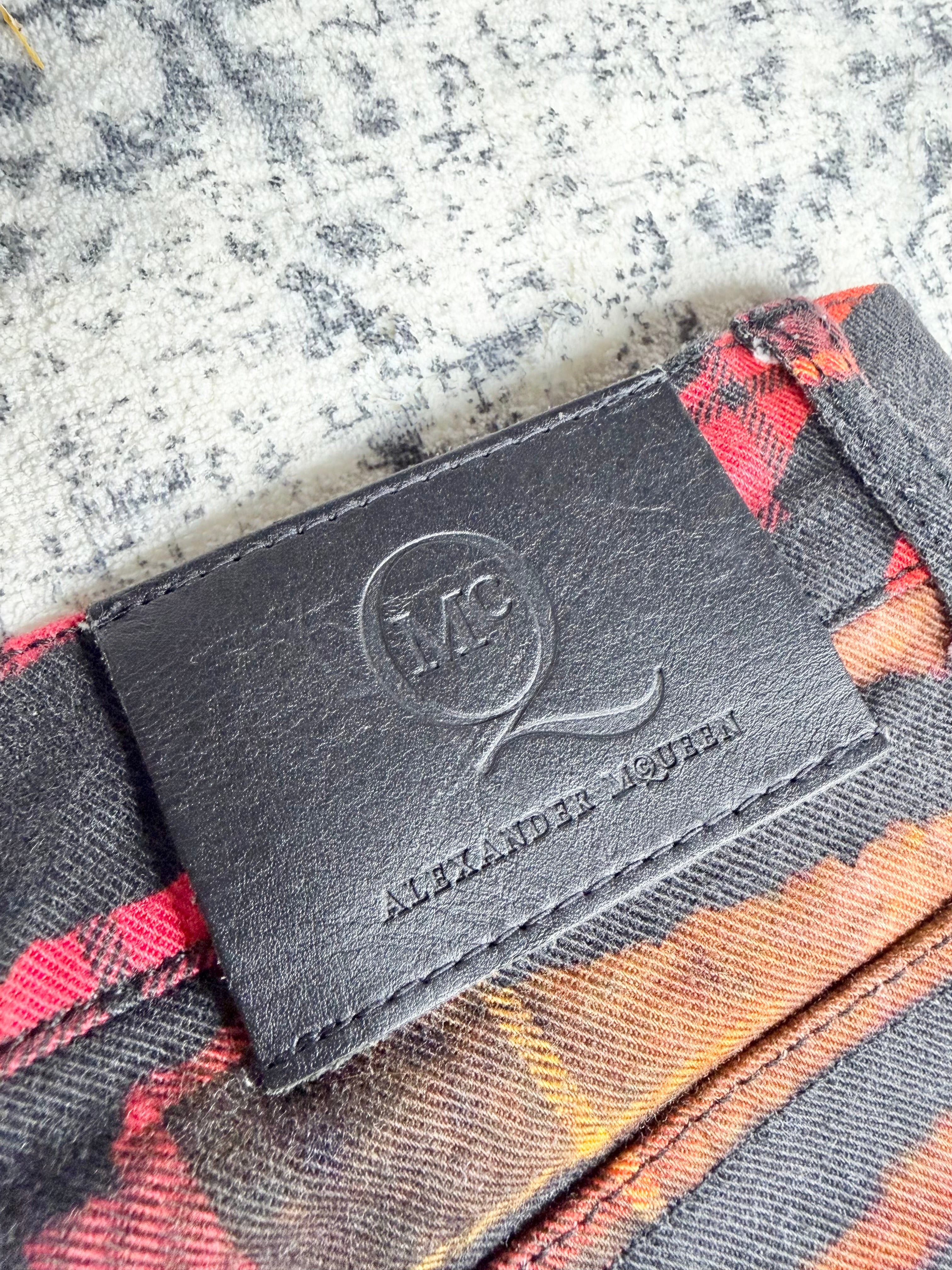 McQ Fall/Winter 2013 Tiger Tartan High Waist Pant - 28