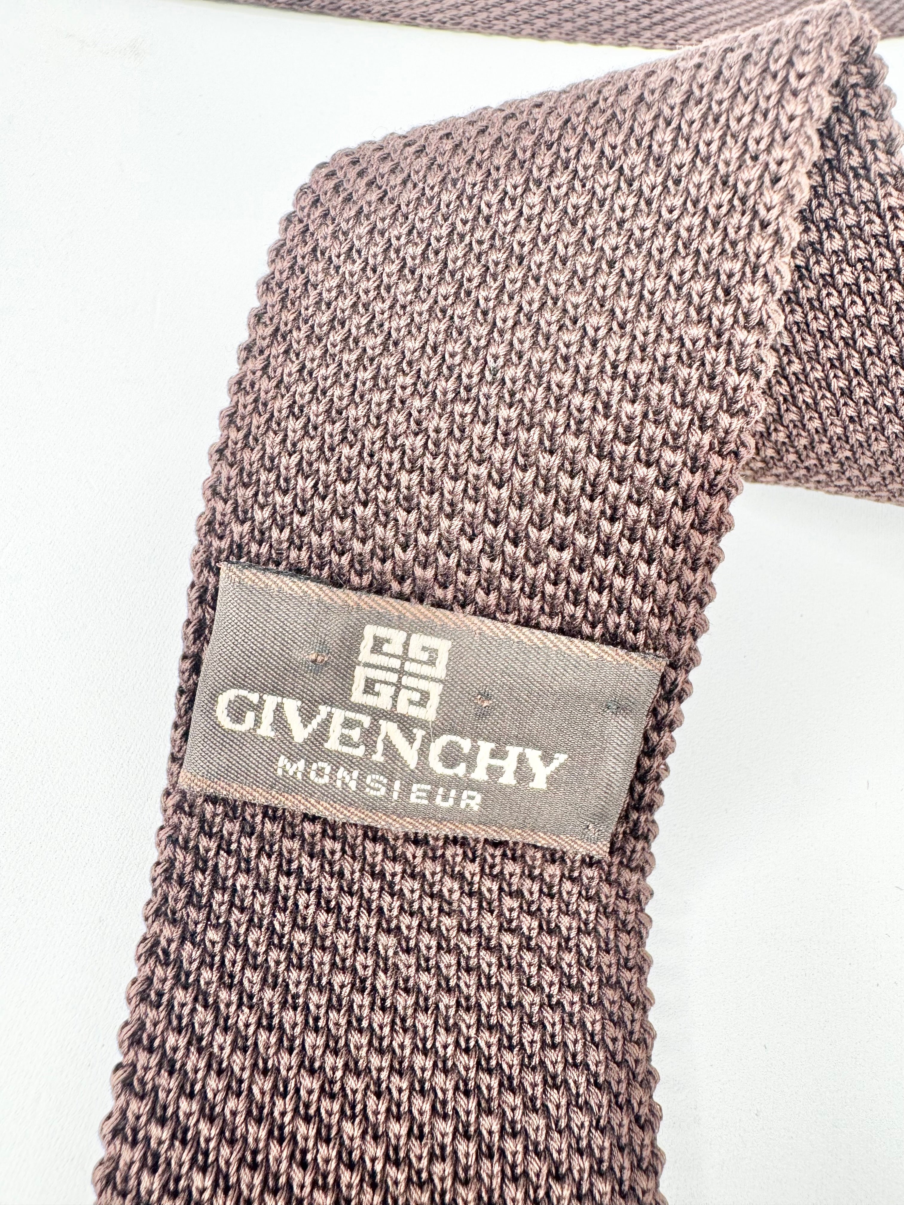 Givenchy Brown Woven Tie