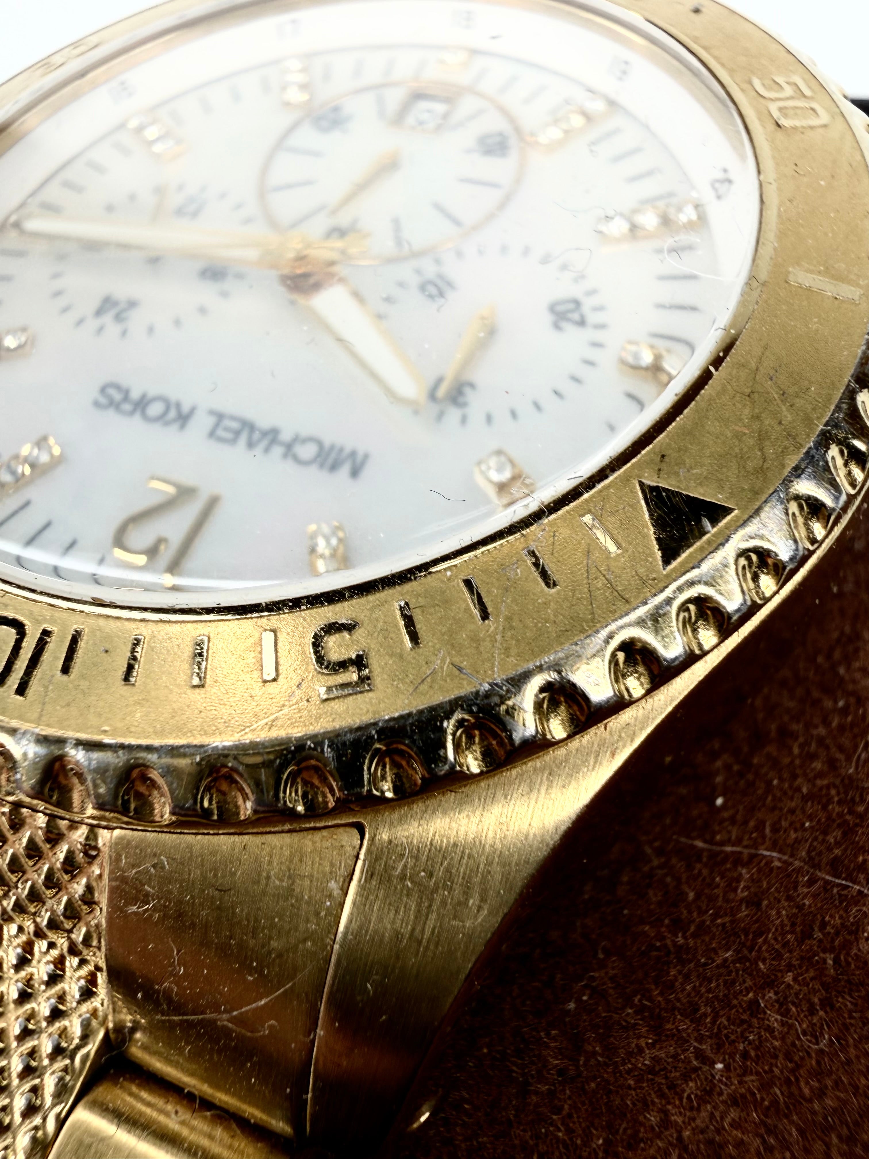 Michael Kors Gold Toned Chronograph Watch