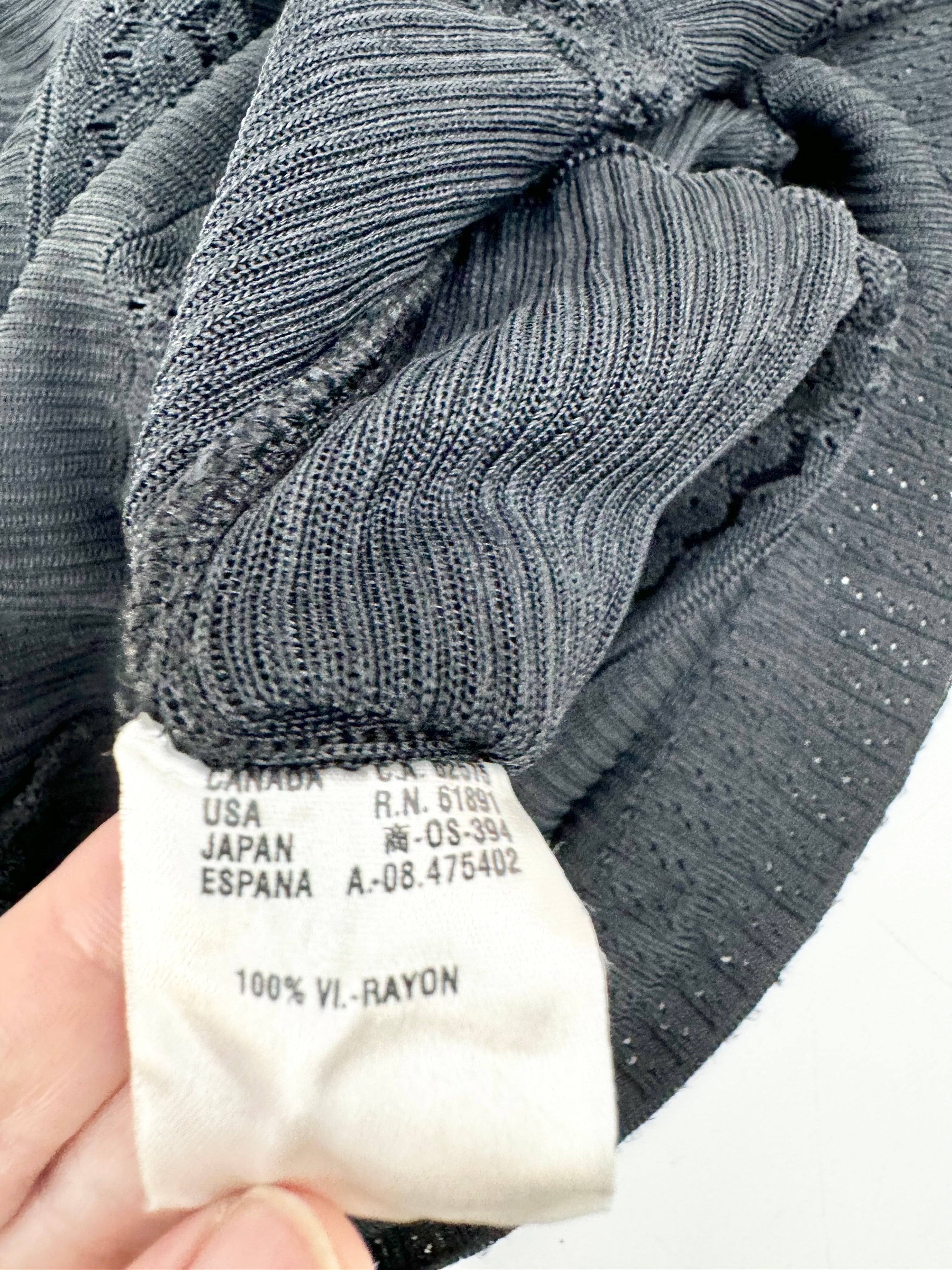 Escada Black Lace Knit Top - AU10