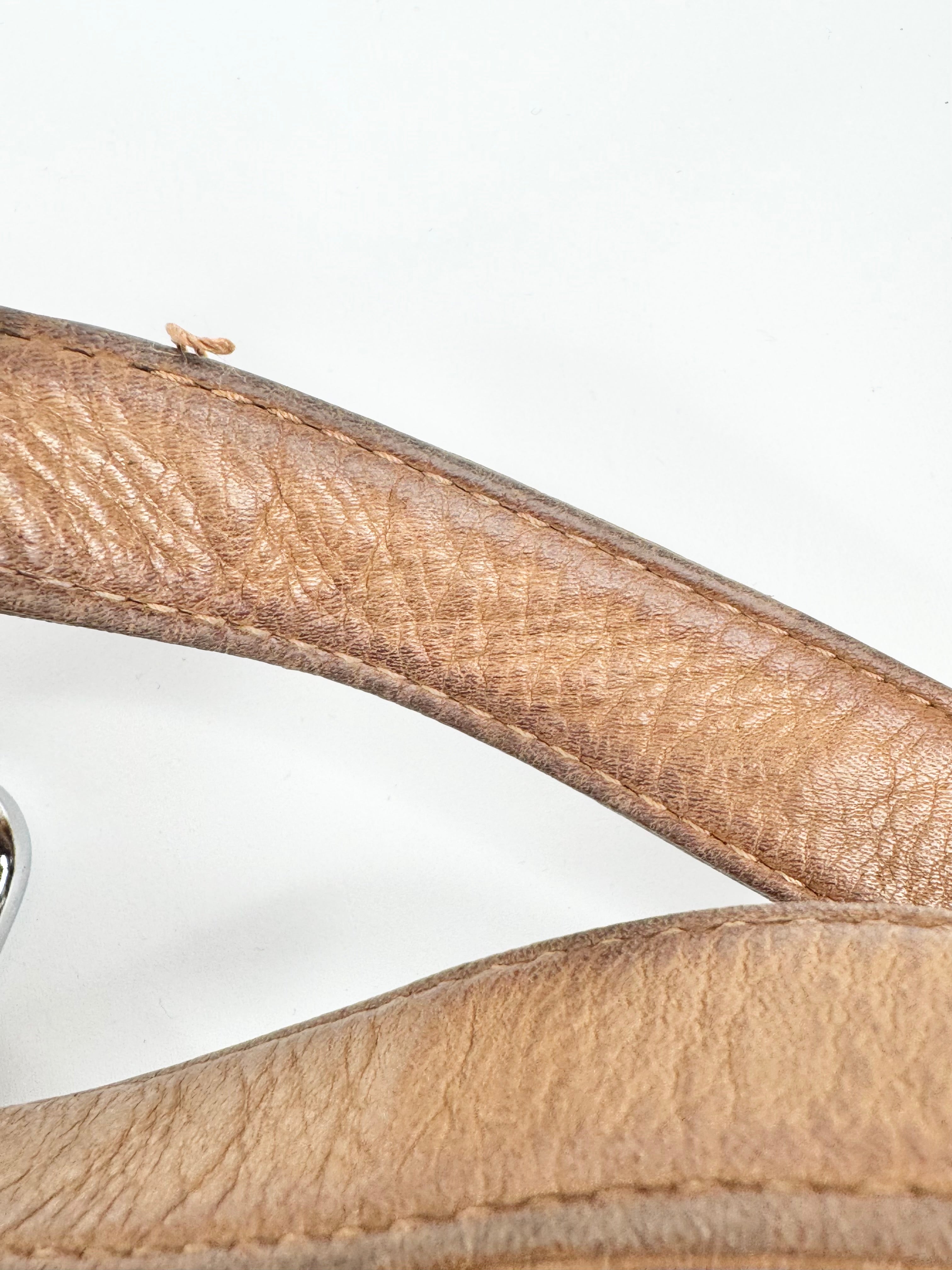 Oroton Caramel Leather Shoulder Bag