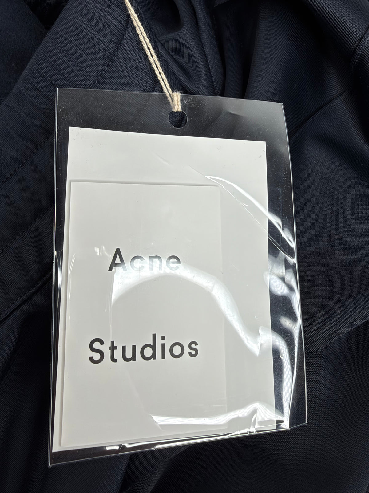 Acne Studios Navy Satin 'Clementina TR S' Technical Skirt NWT - AU10/12