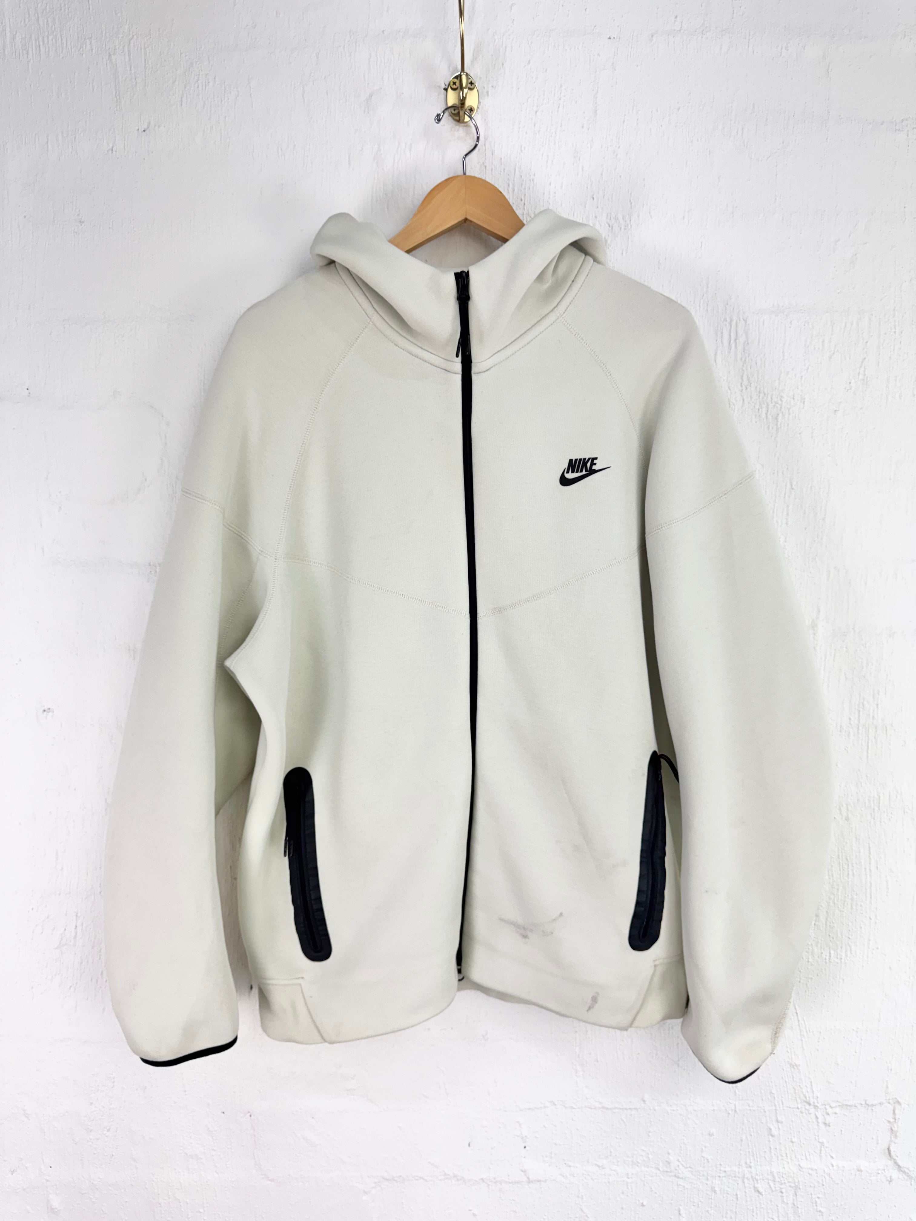 Nike Cream Tech Fleece Zip Up - XL