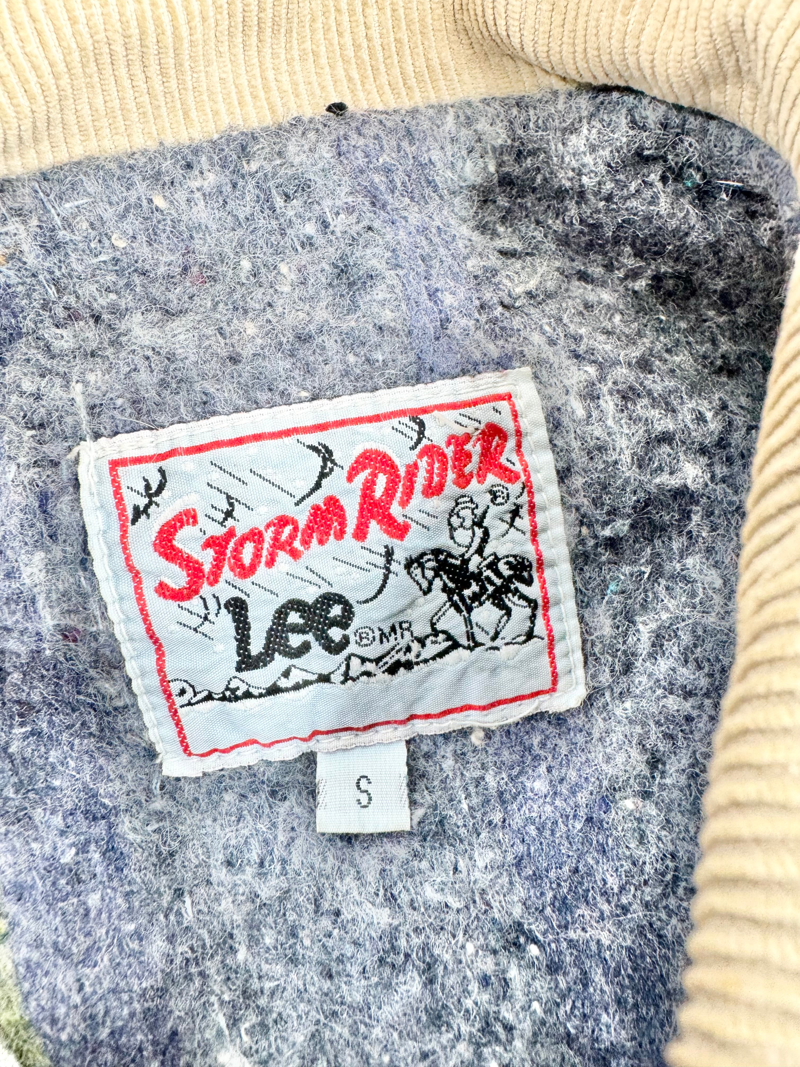 Storm Rider Lee Blue Stone Washed Denim Lined Sherpa Jacket- Size S