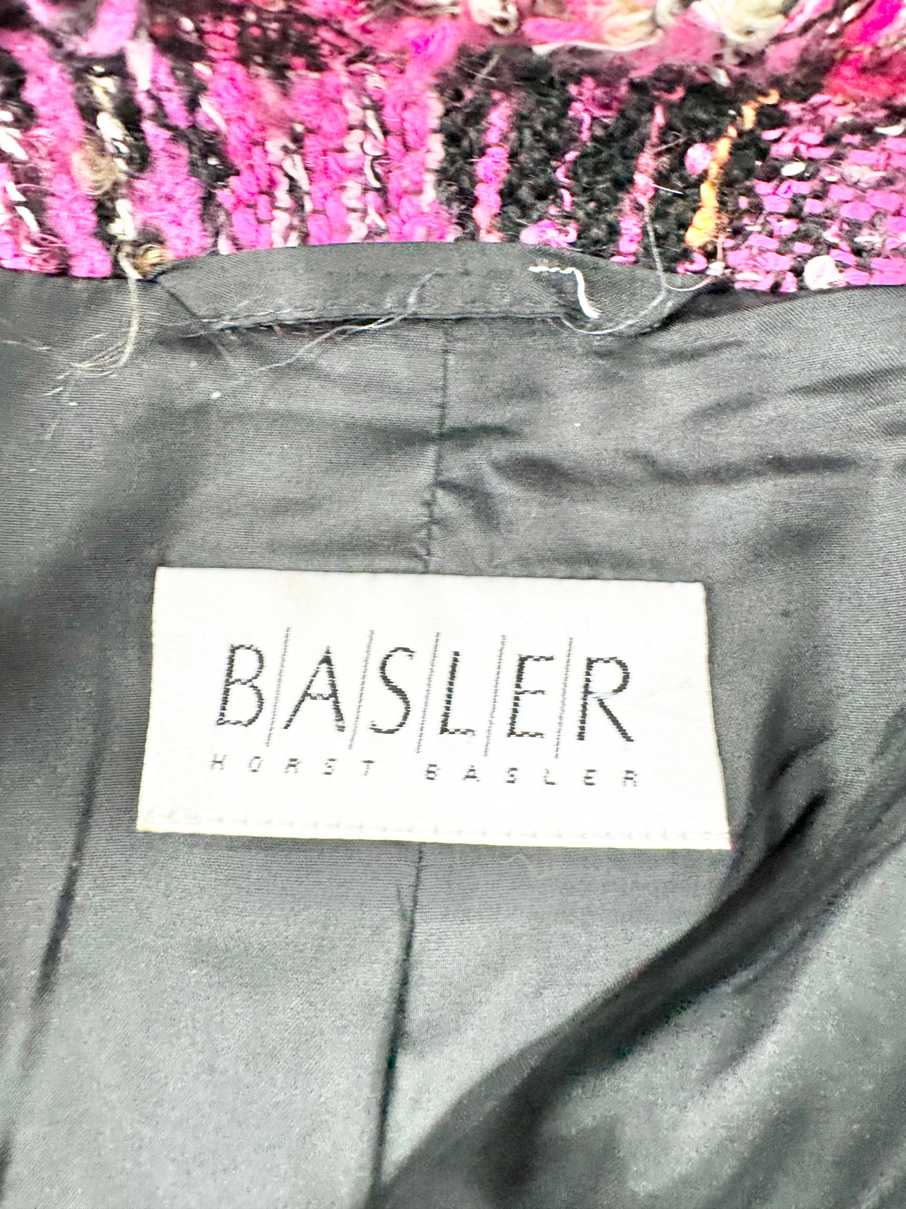 Basler Hot Pink Tweed Blazer - AU16/18