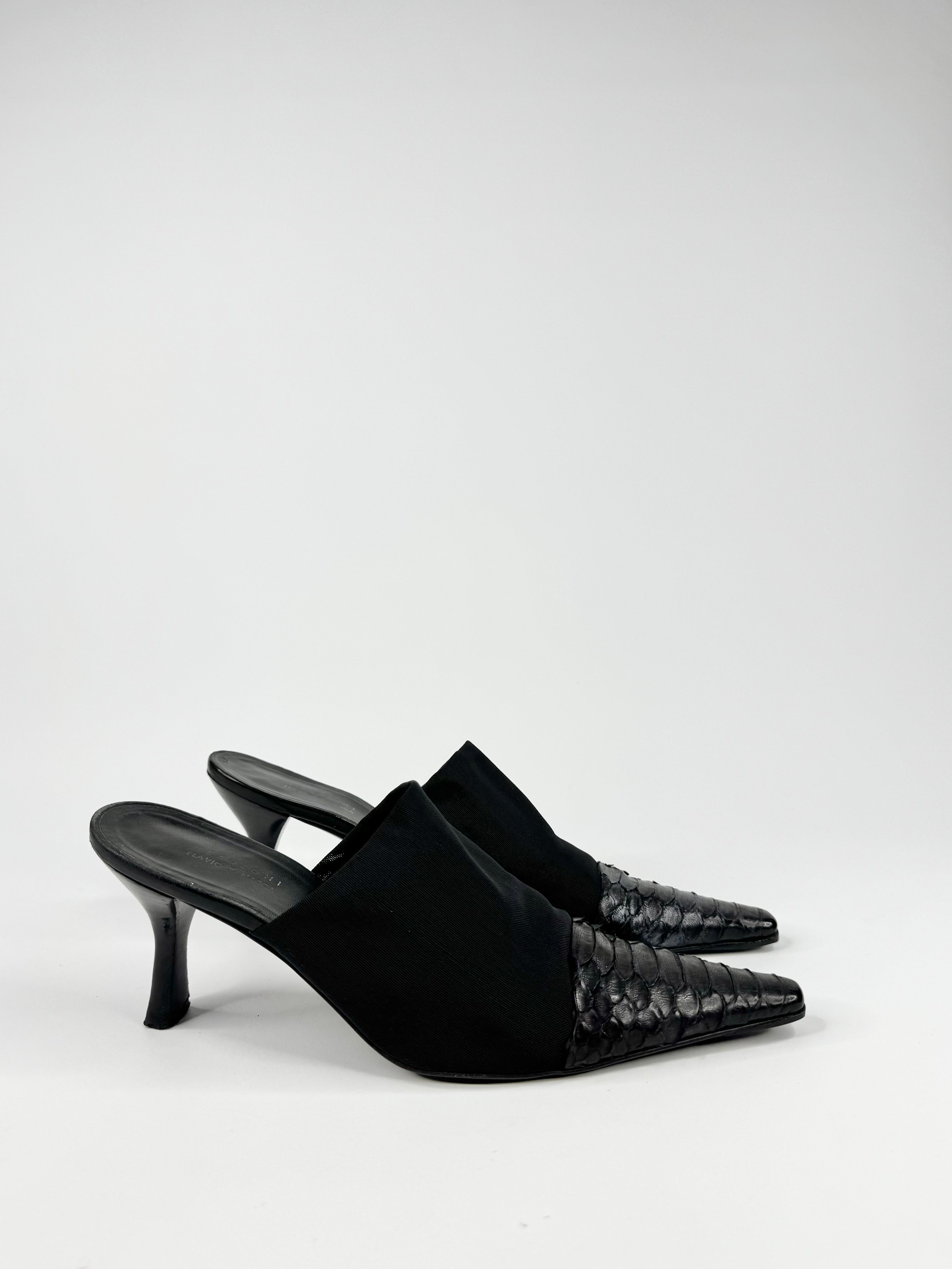 Nebuloni by Favio Zanasca Black Kitten Heel - EU38