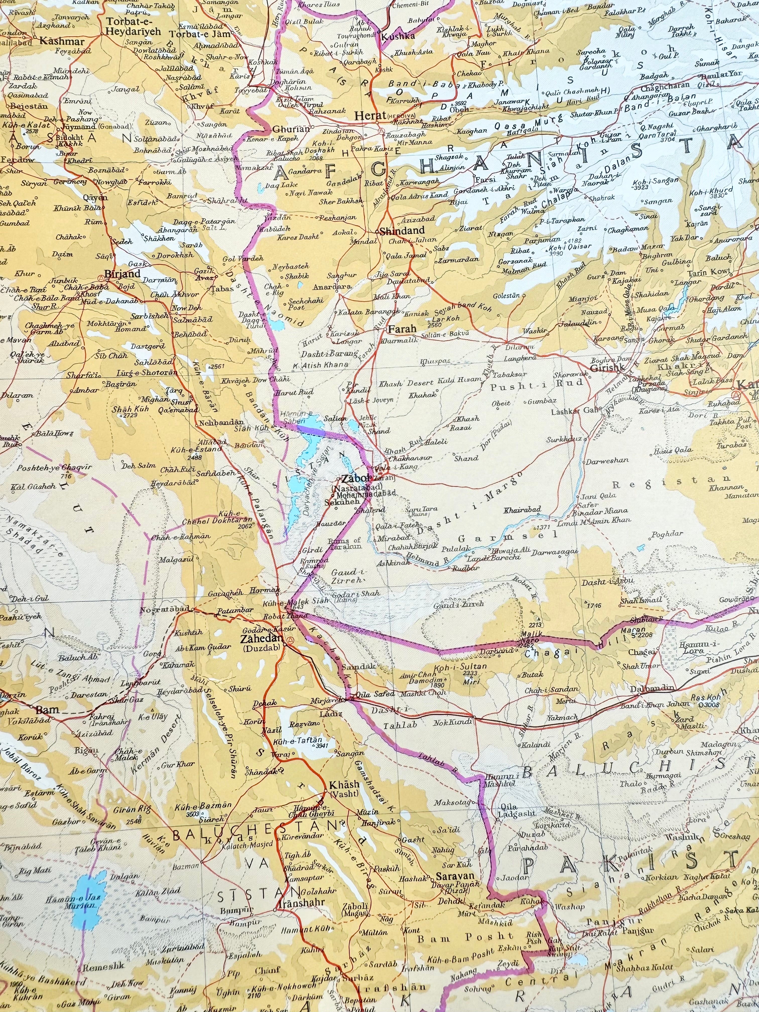 1983 Royal Geographical Society Leather Bound Atlas Book