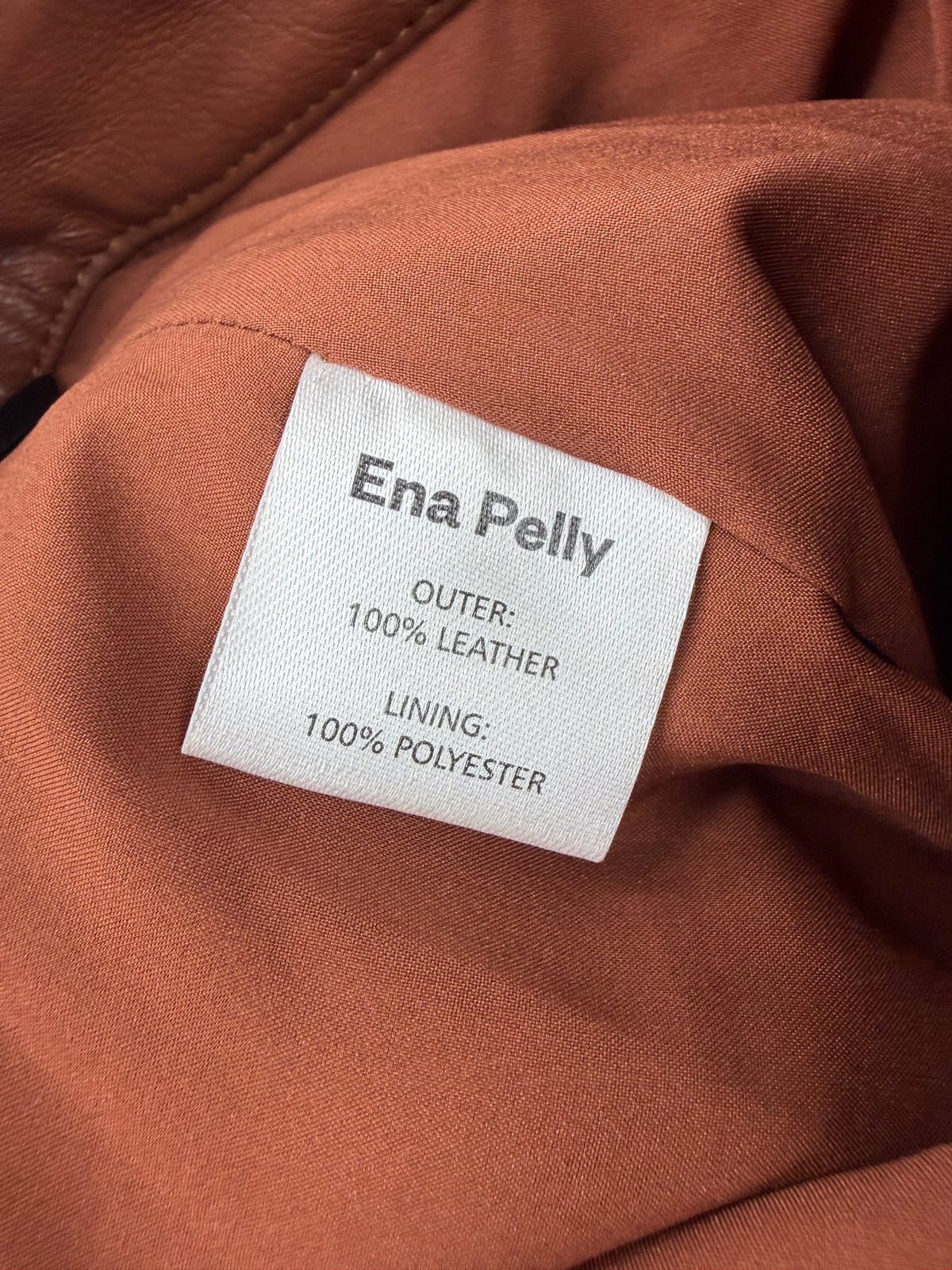 Ena Pelly Brown Leather Pants - AU14