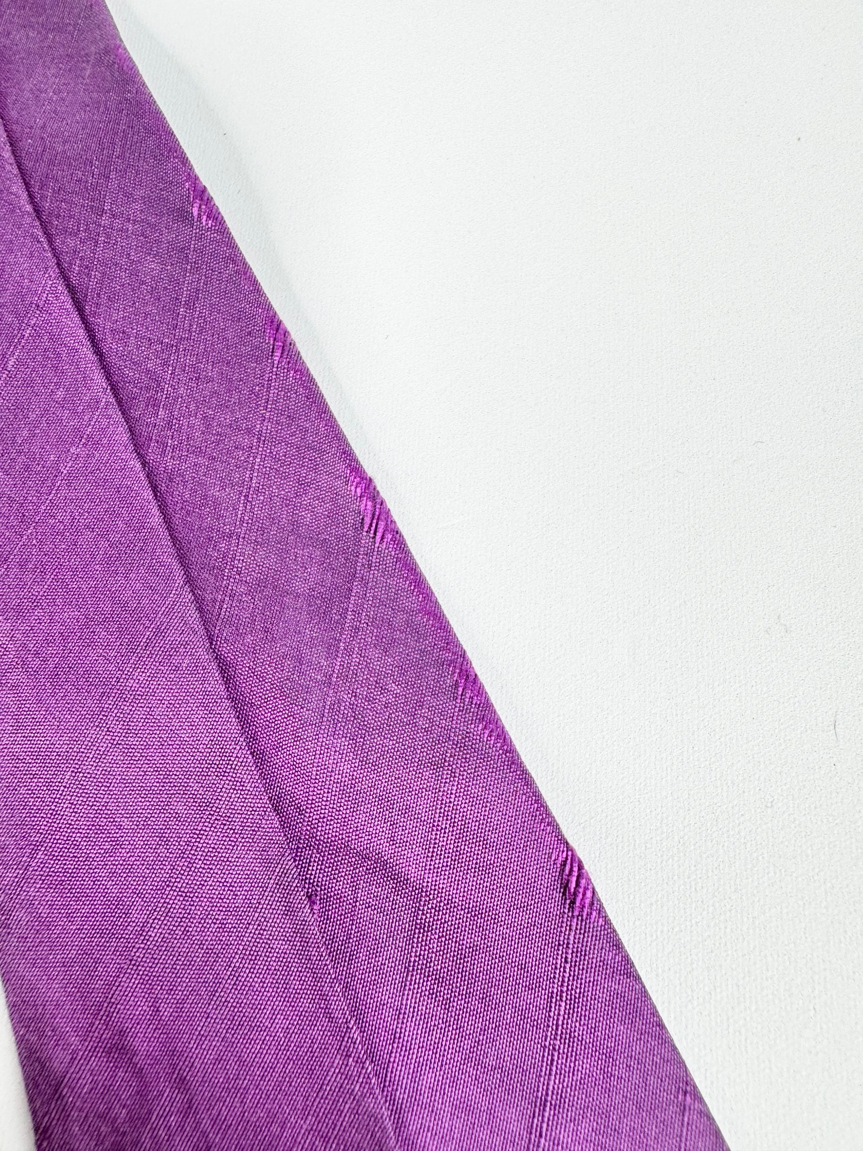 Dolce & Gabbana Violet Raw Silk Tie