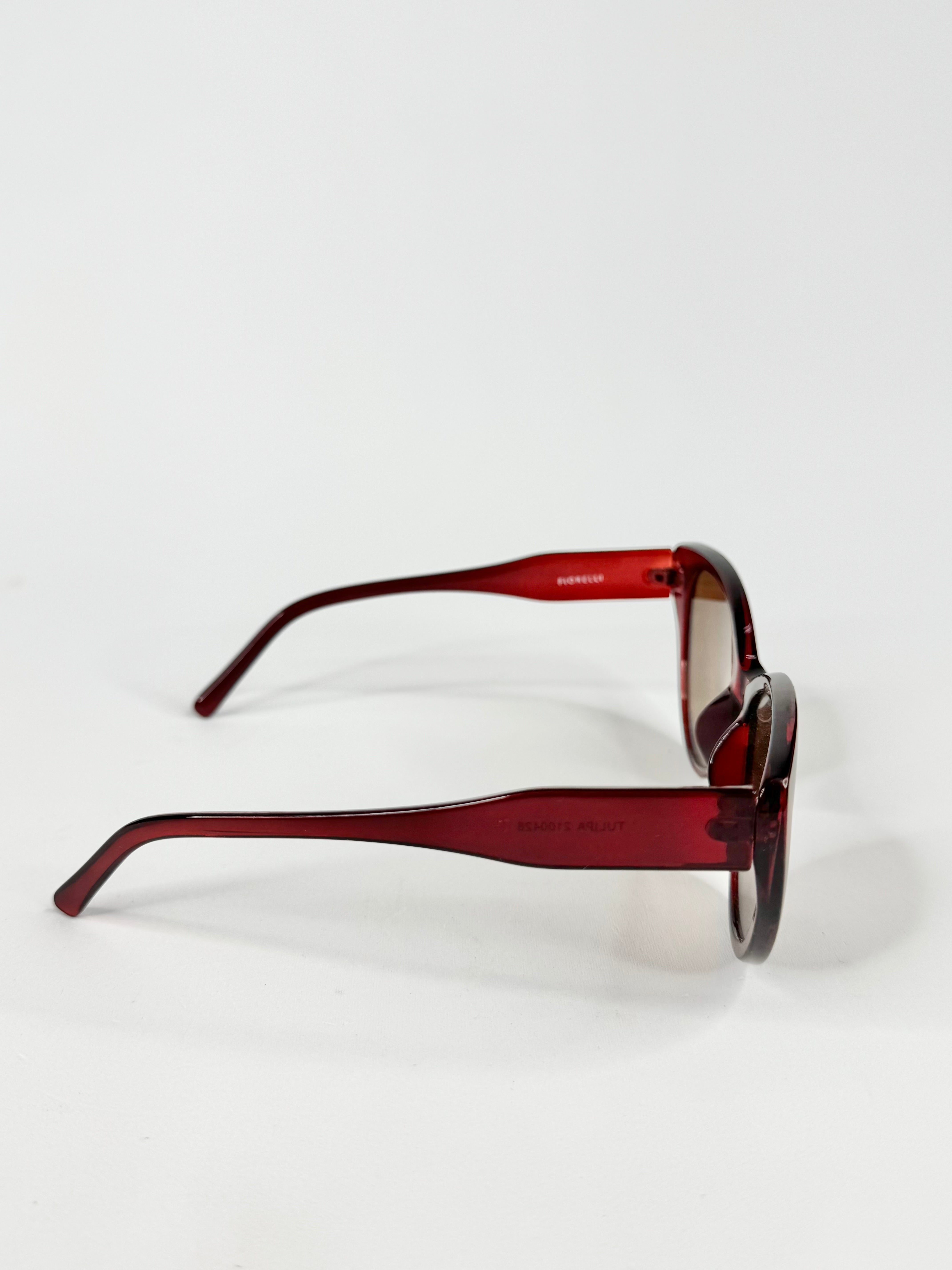 Fiorelli Dark Red Cat Eye Sunglasses