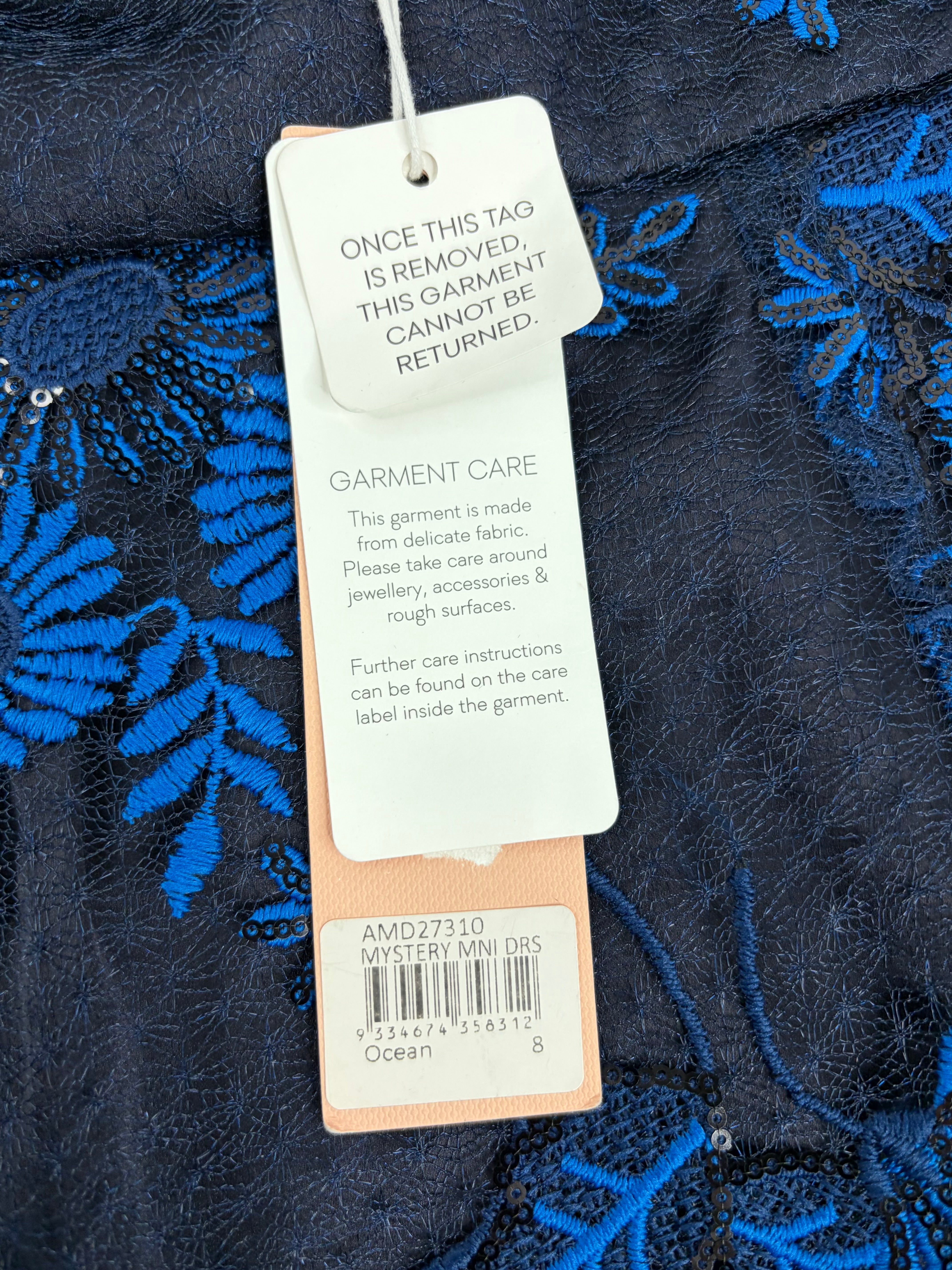 Alice McCall 'Mystery' Mini Dress in Ocean NWT - AU8
