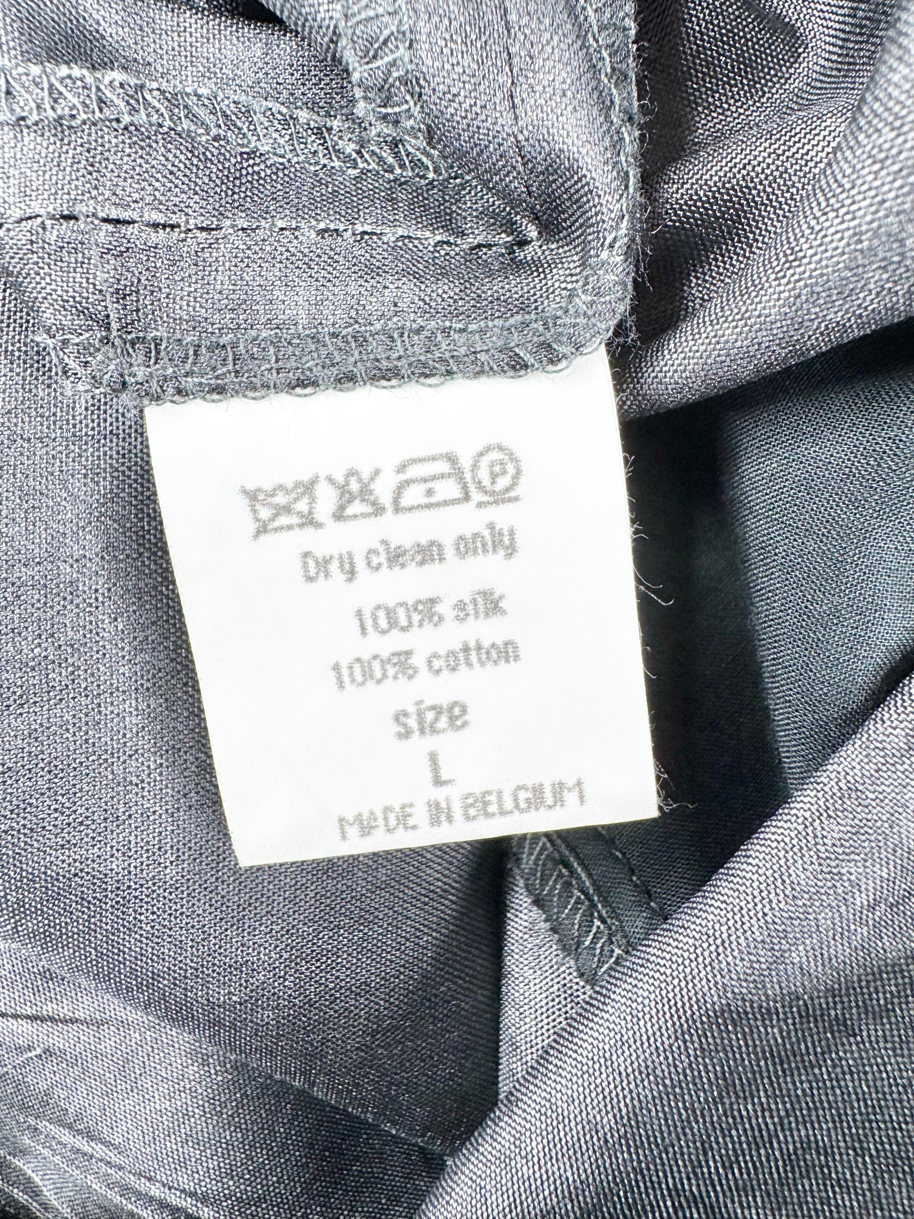 Spijkers En Spijkers Grey Silk Dress - AU12