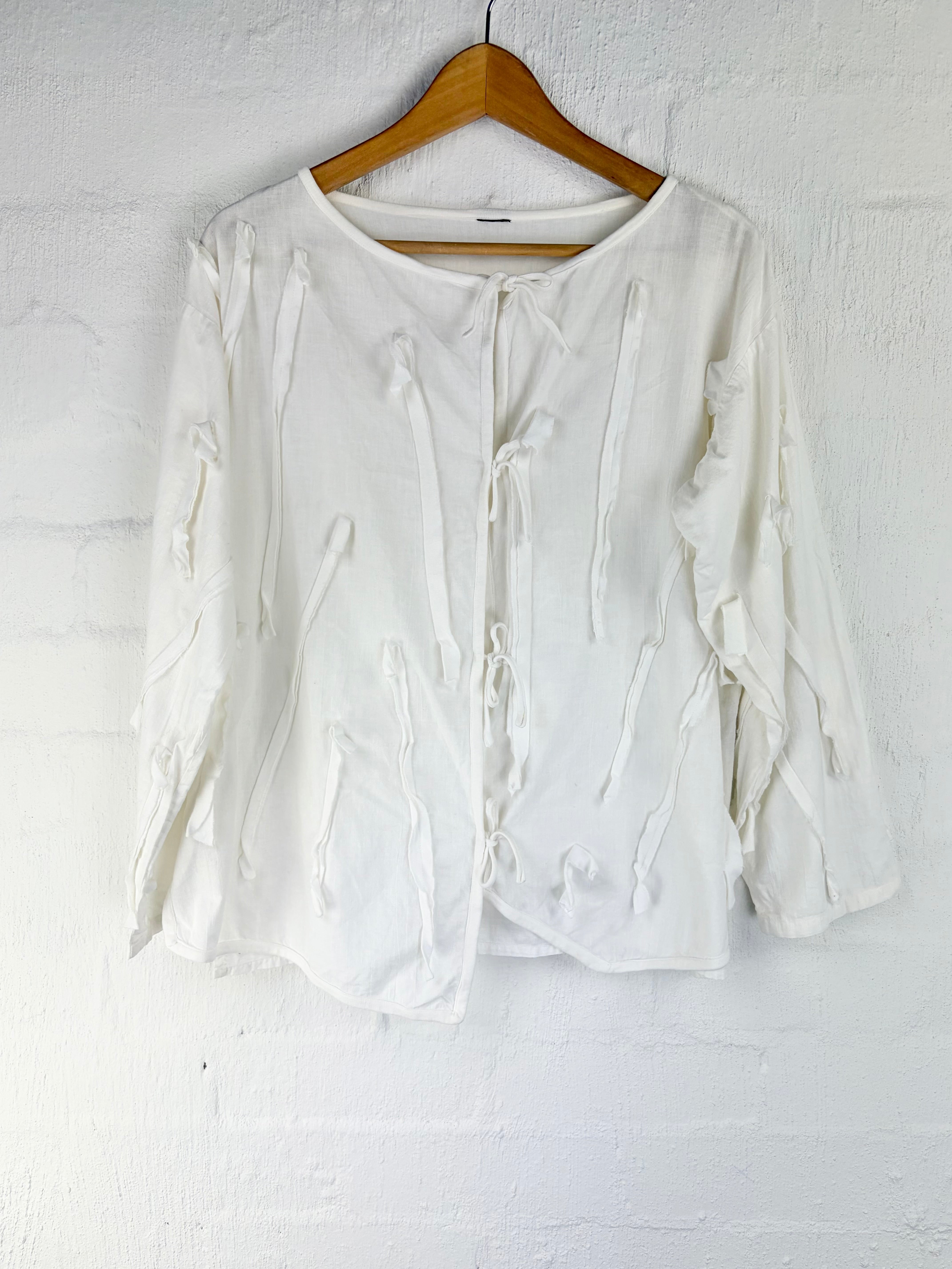 Vintage Jag Jeans White Cotton Dress and Jacket - AU10/12