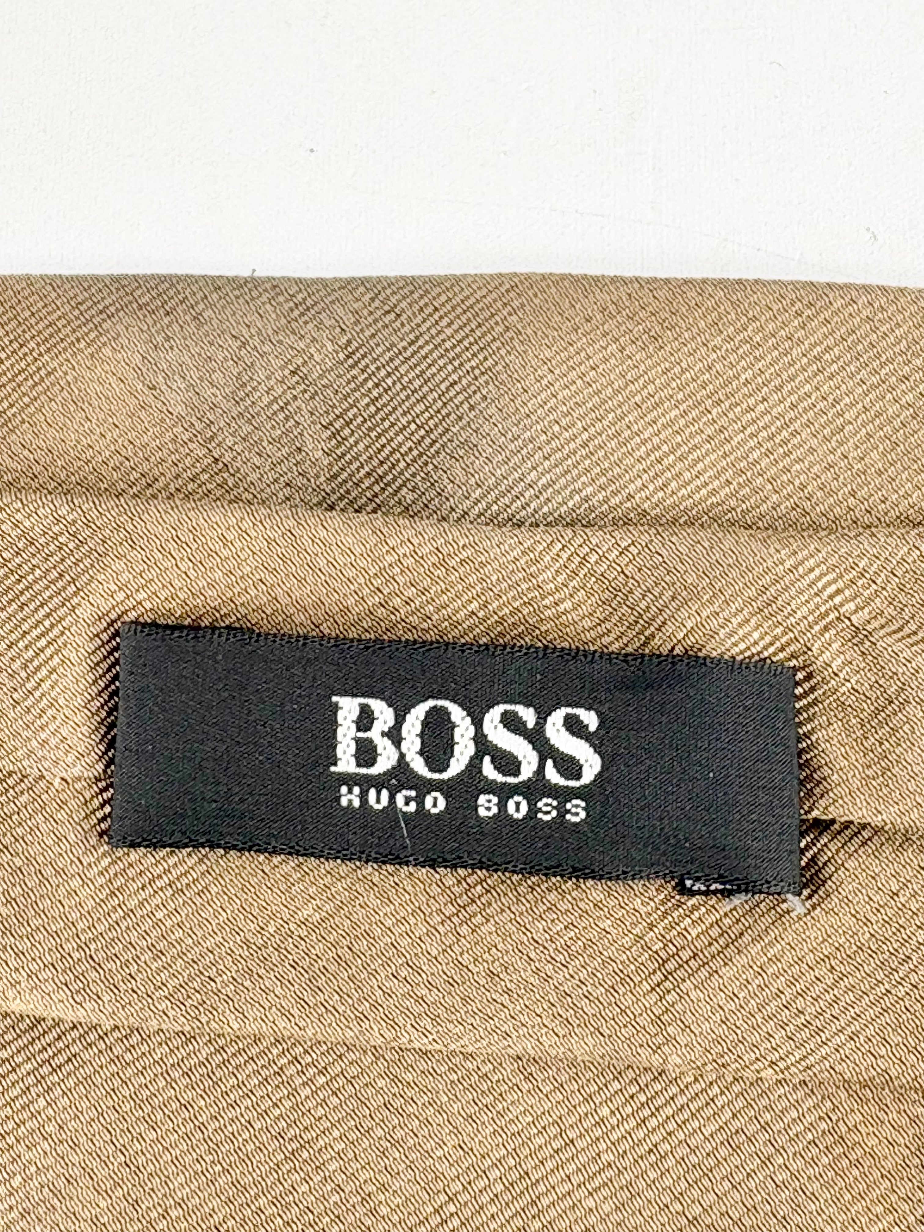 Hugo Boss Umber Silk Monogrammed Tie